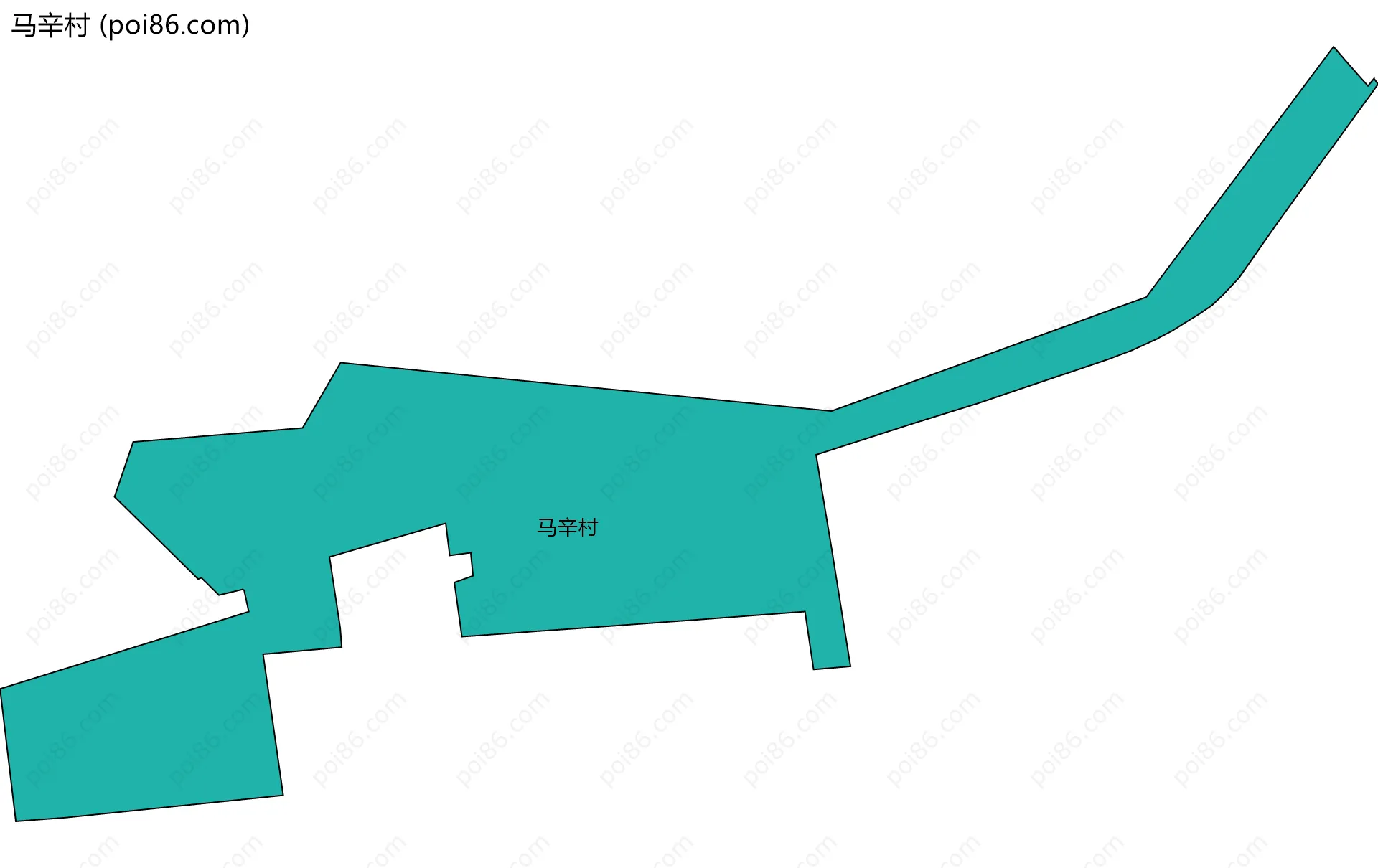 马辛村边界地图