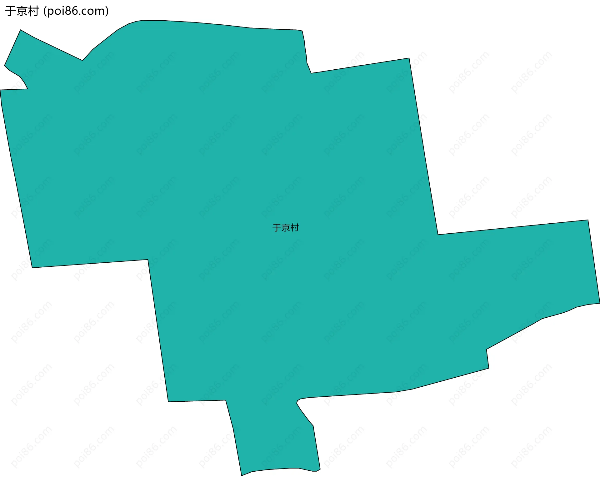 于京村边界地图