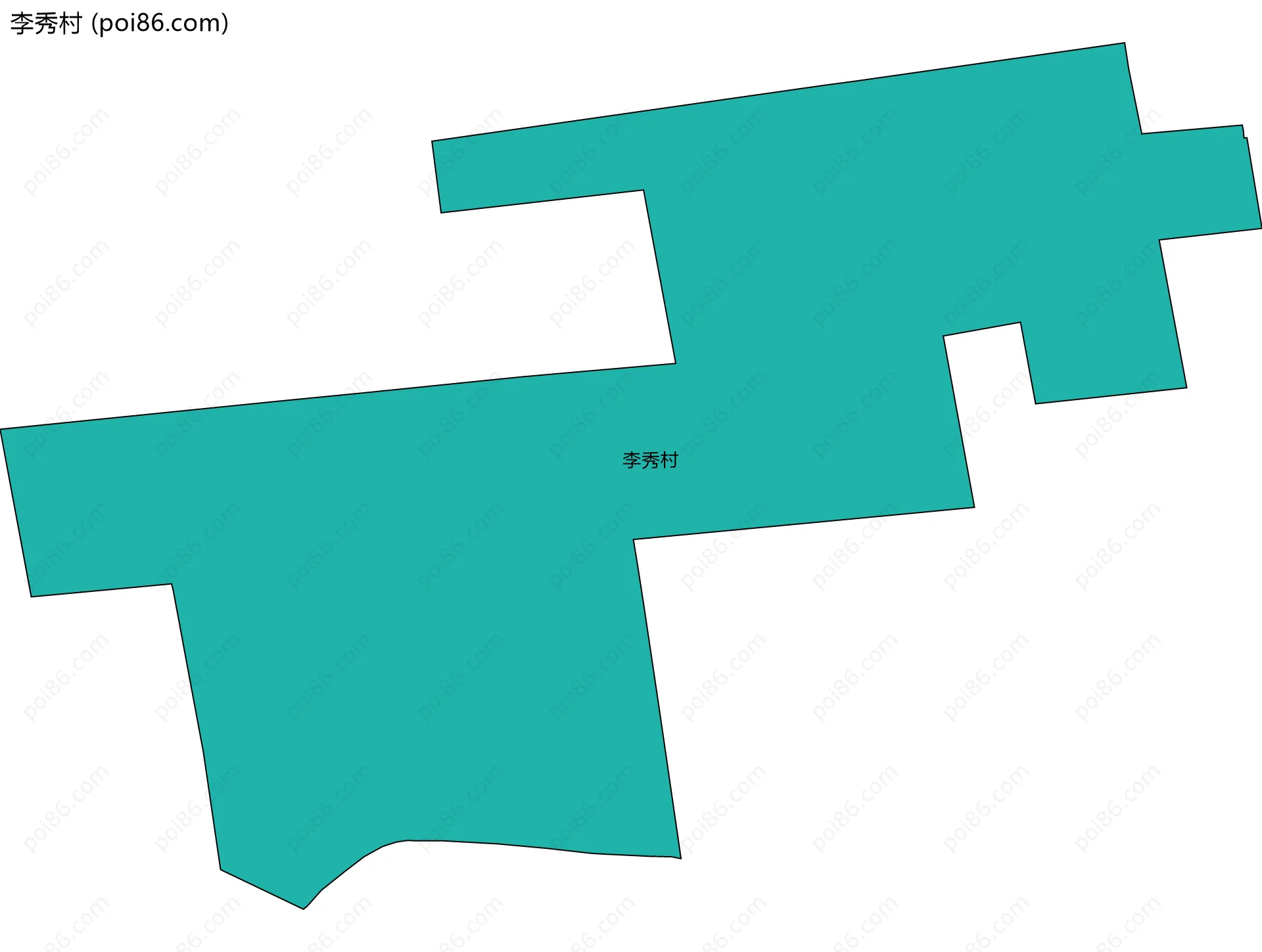 李秀村边界地图