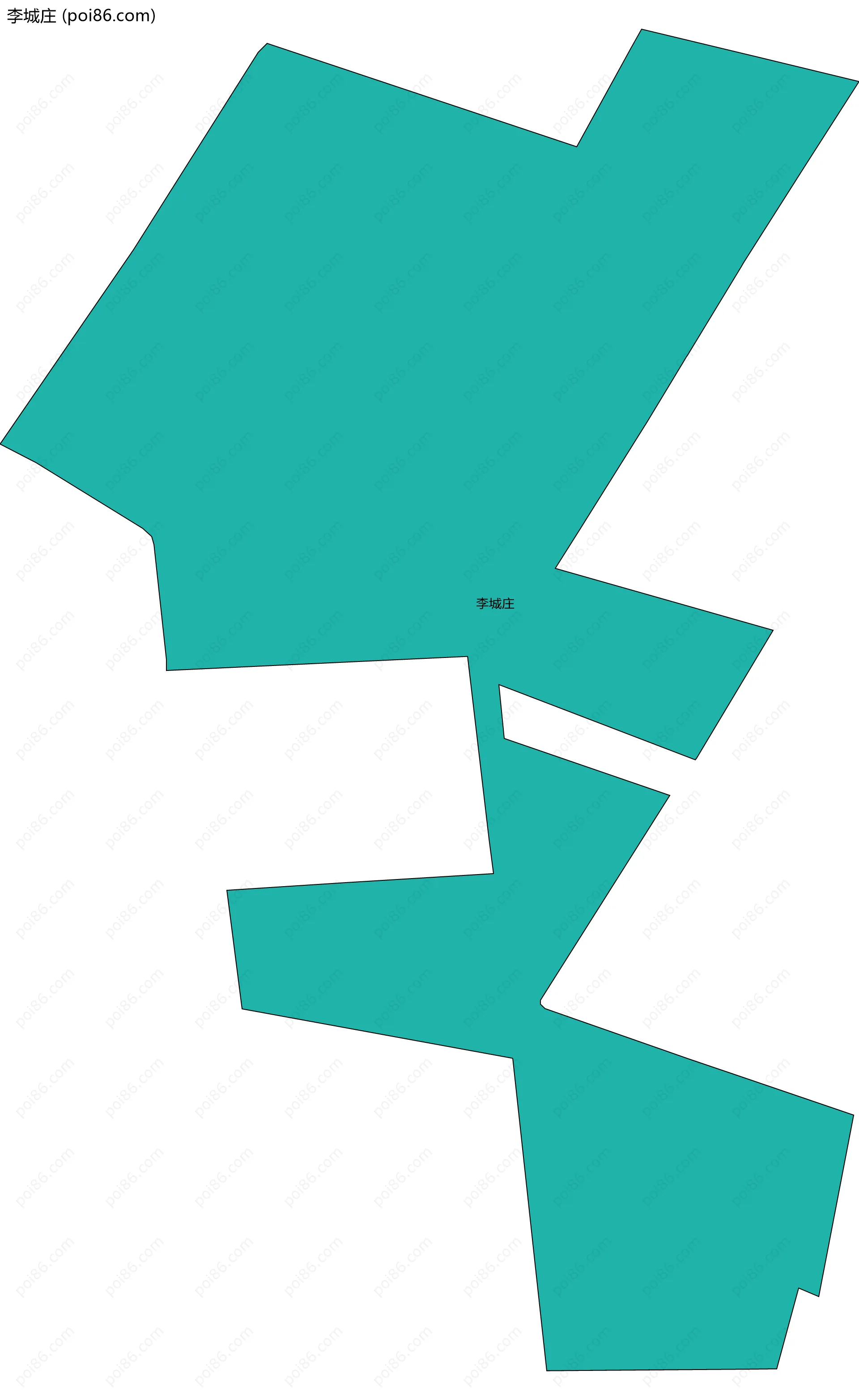 李城庄边界地图