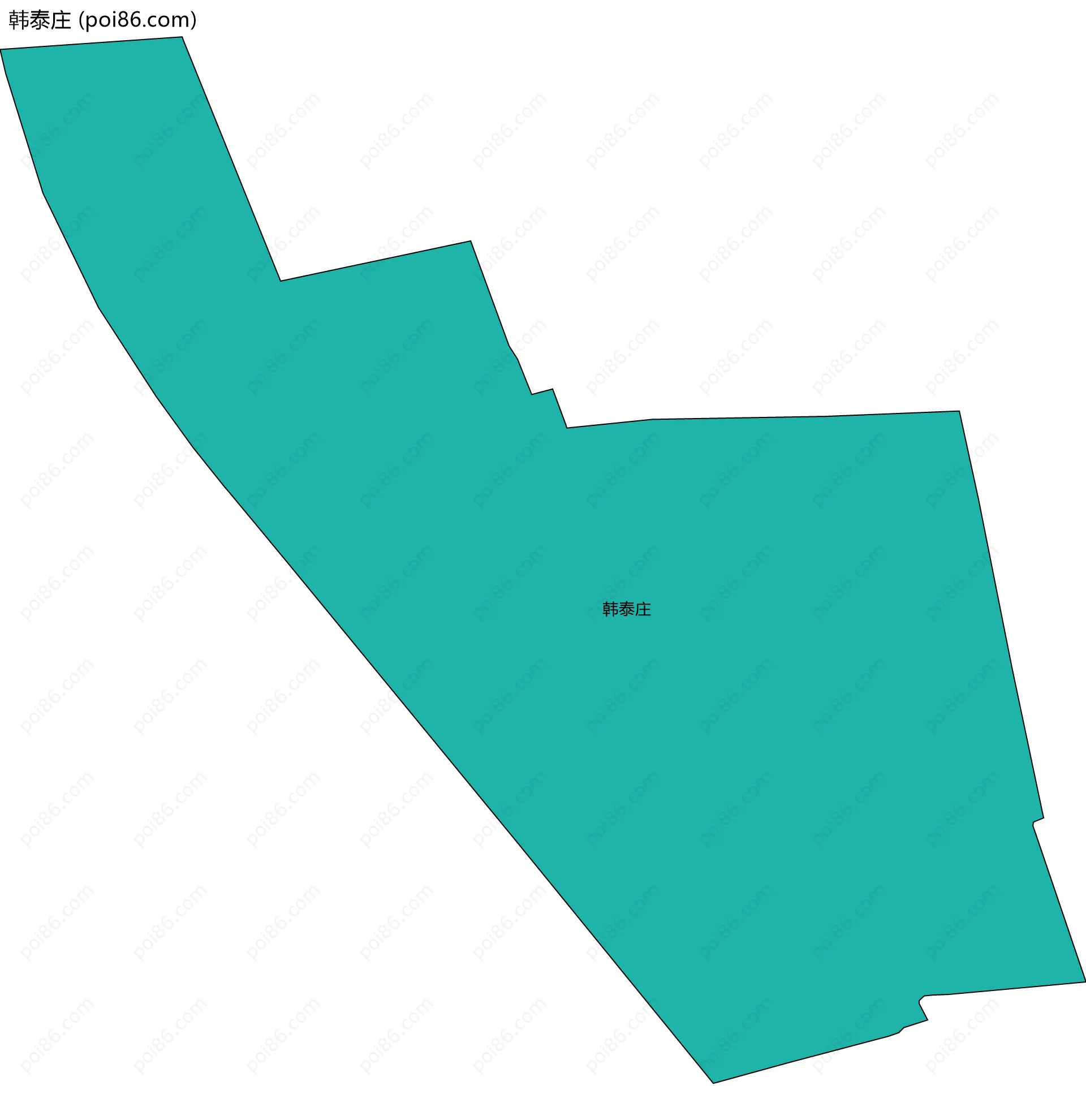 韩泰庄边界地图