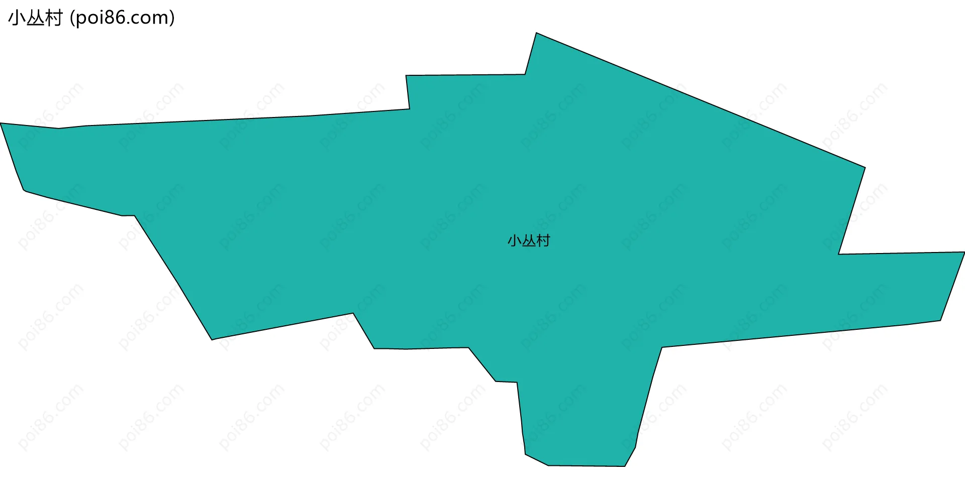 小丛村边界地图