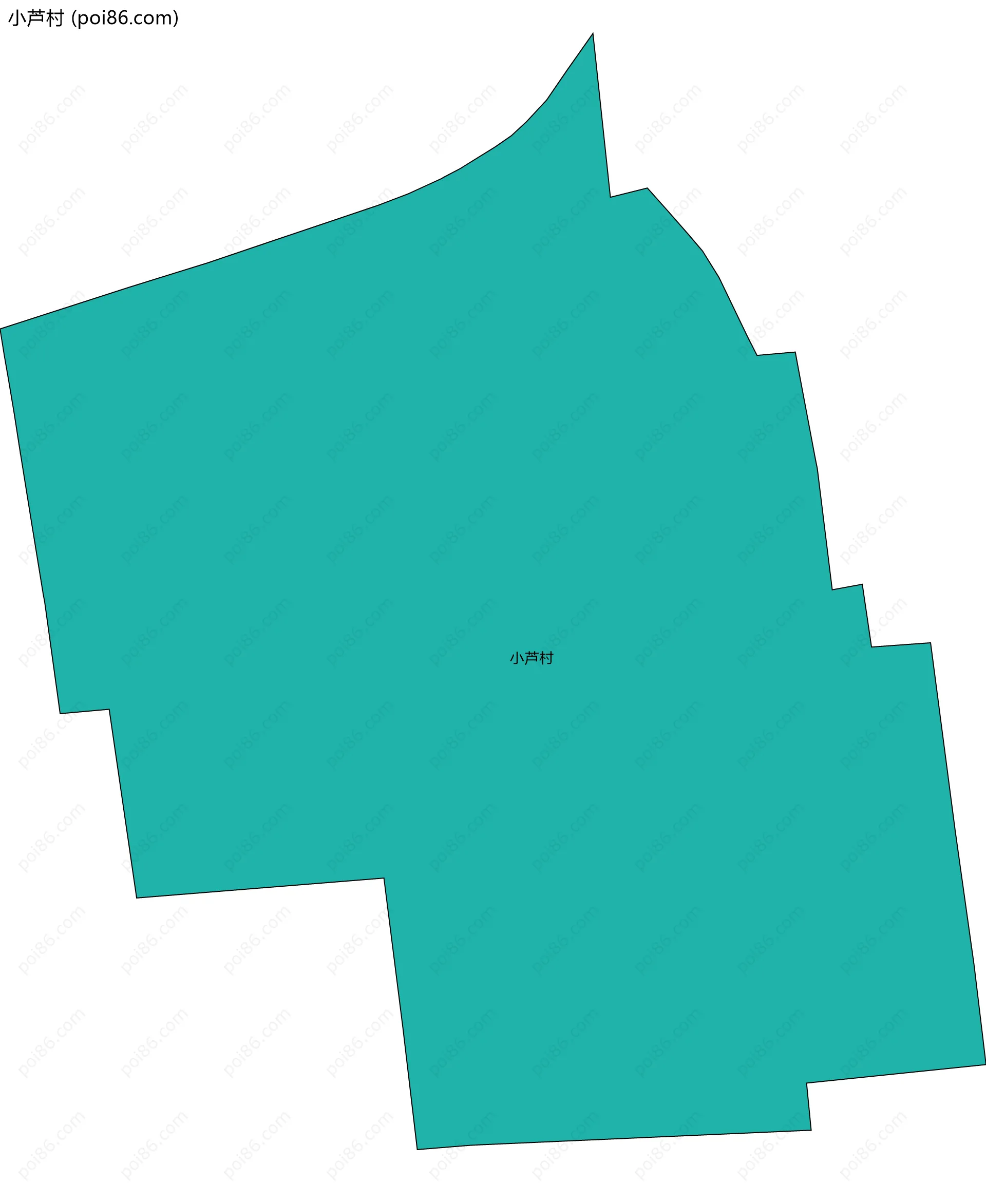 小芦村边界地图