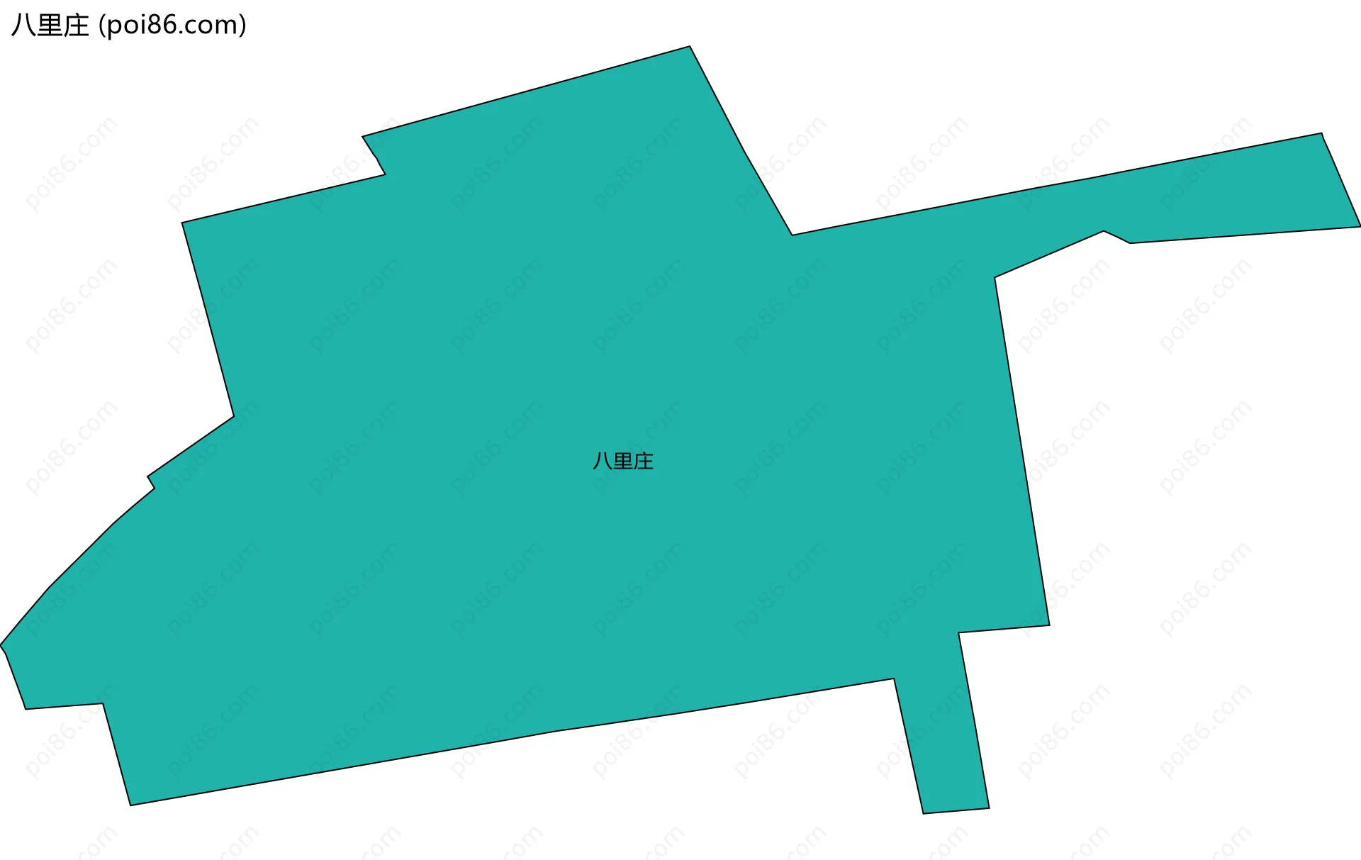 八里庄边界地图