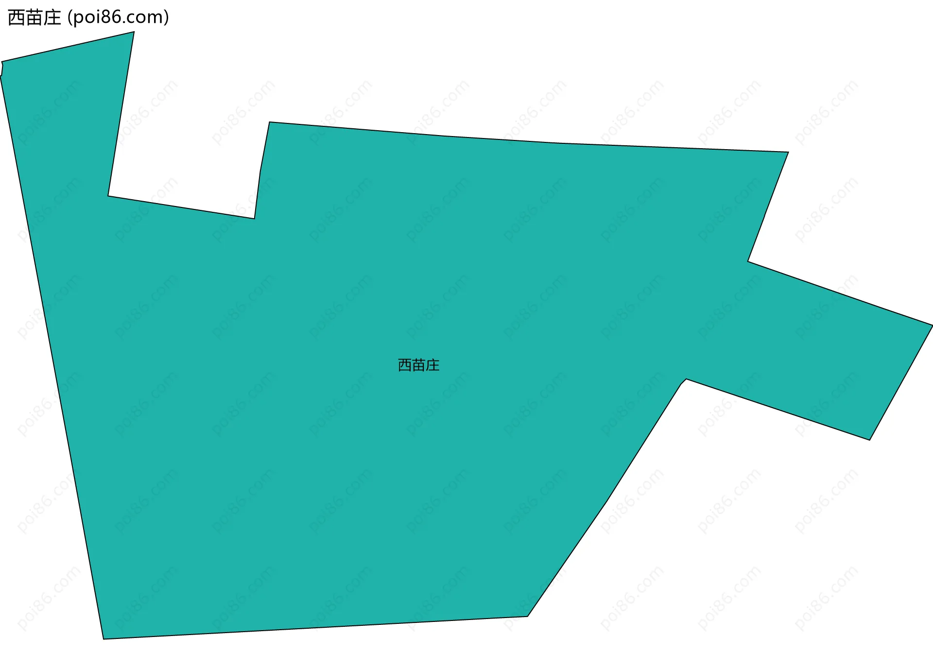 西苗庄边界地图