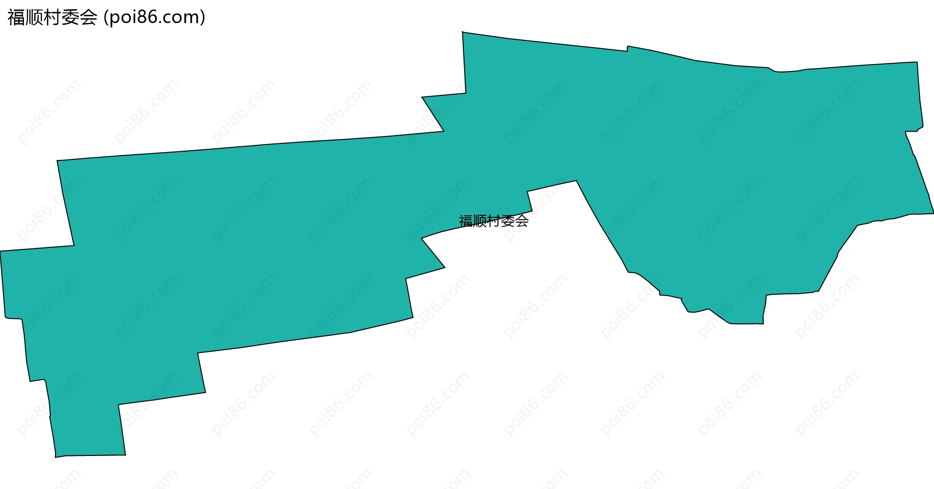 福顺村委会边界地图