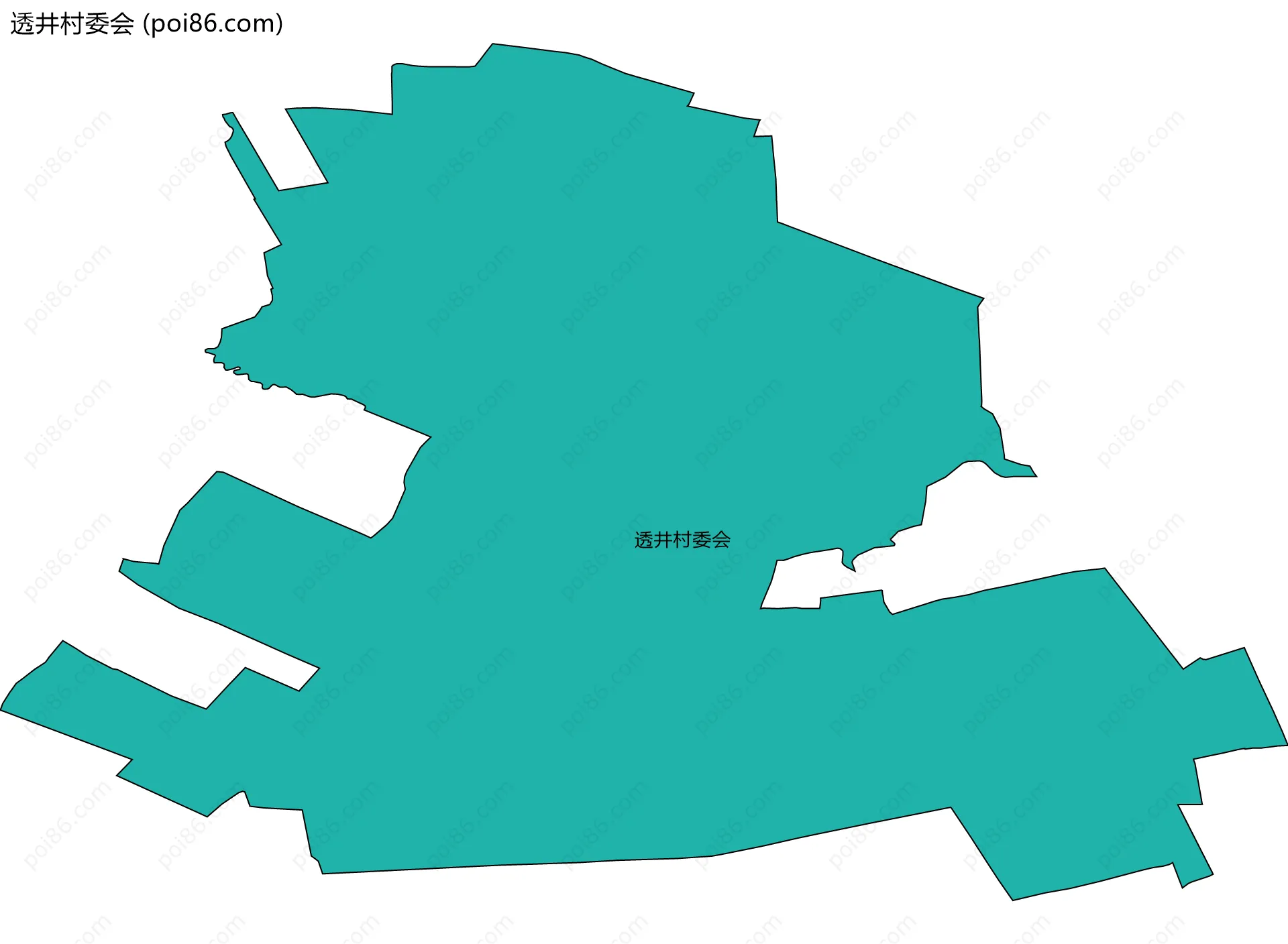 透井村委会边界地图