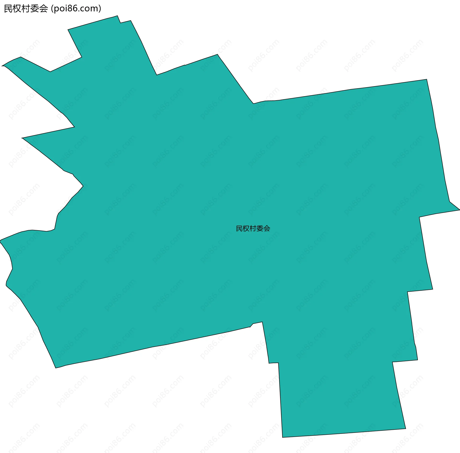 民权村委会边界地图