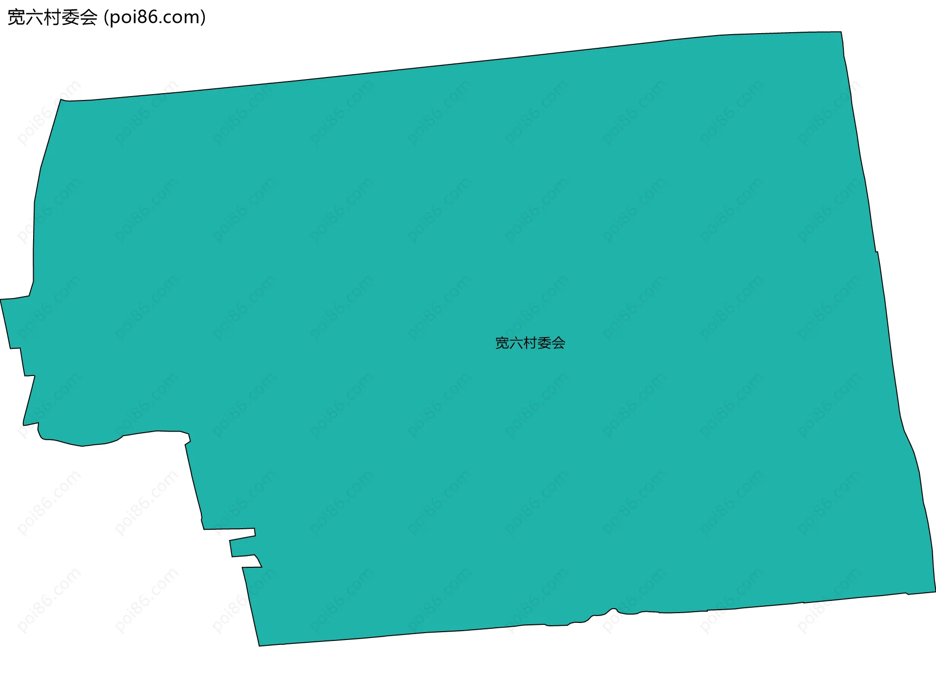 宽六村委会边界地图