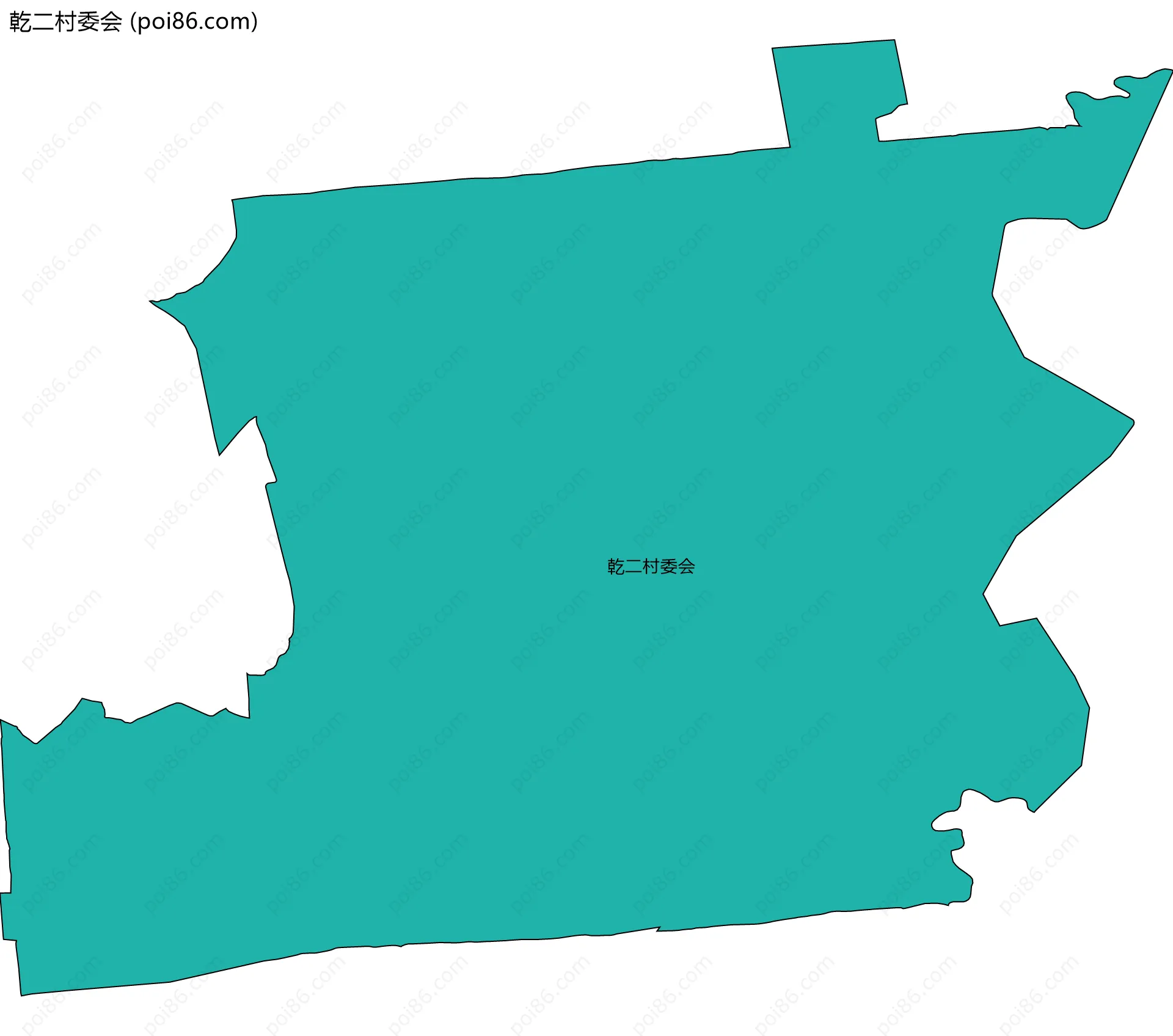 乾二村委会边界地图