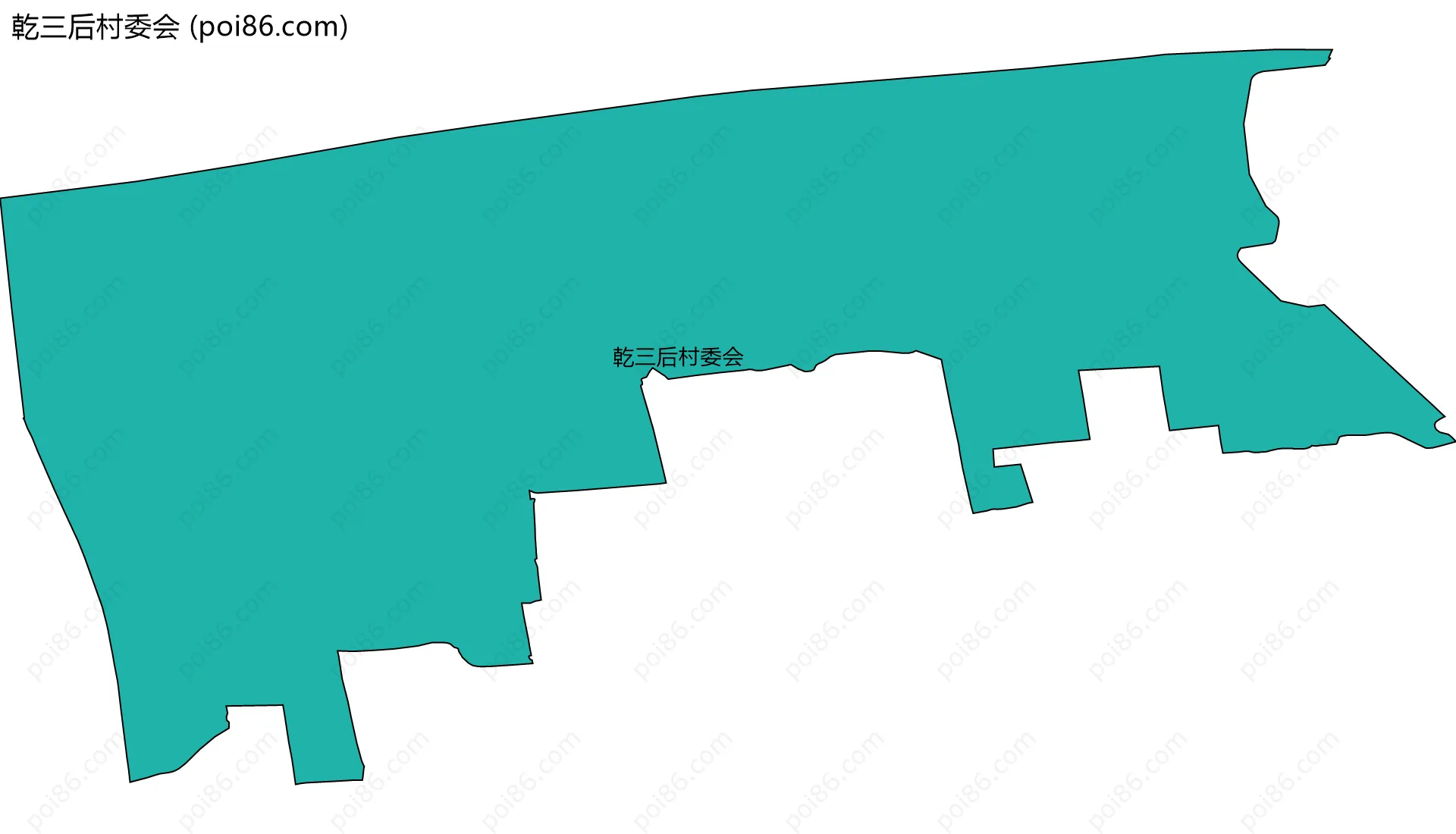 乾三后村委会边界地图