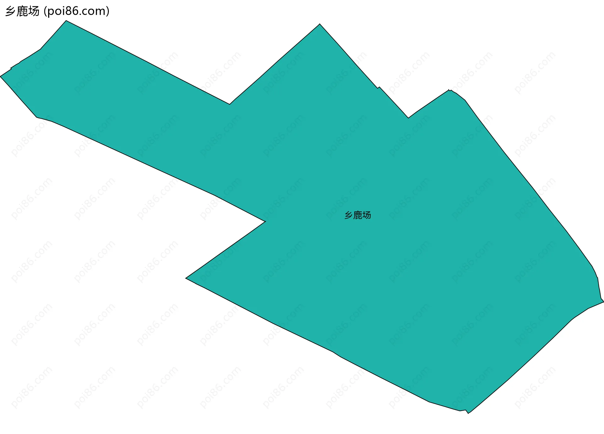 乡鹿场边界地图