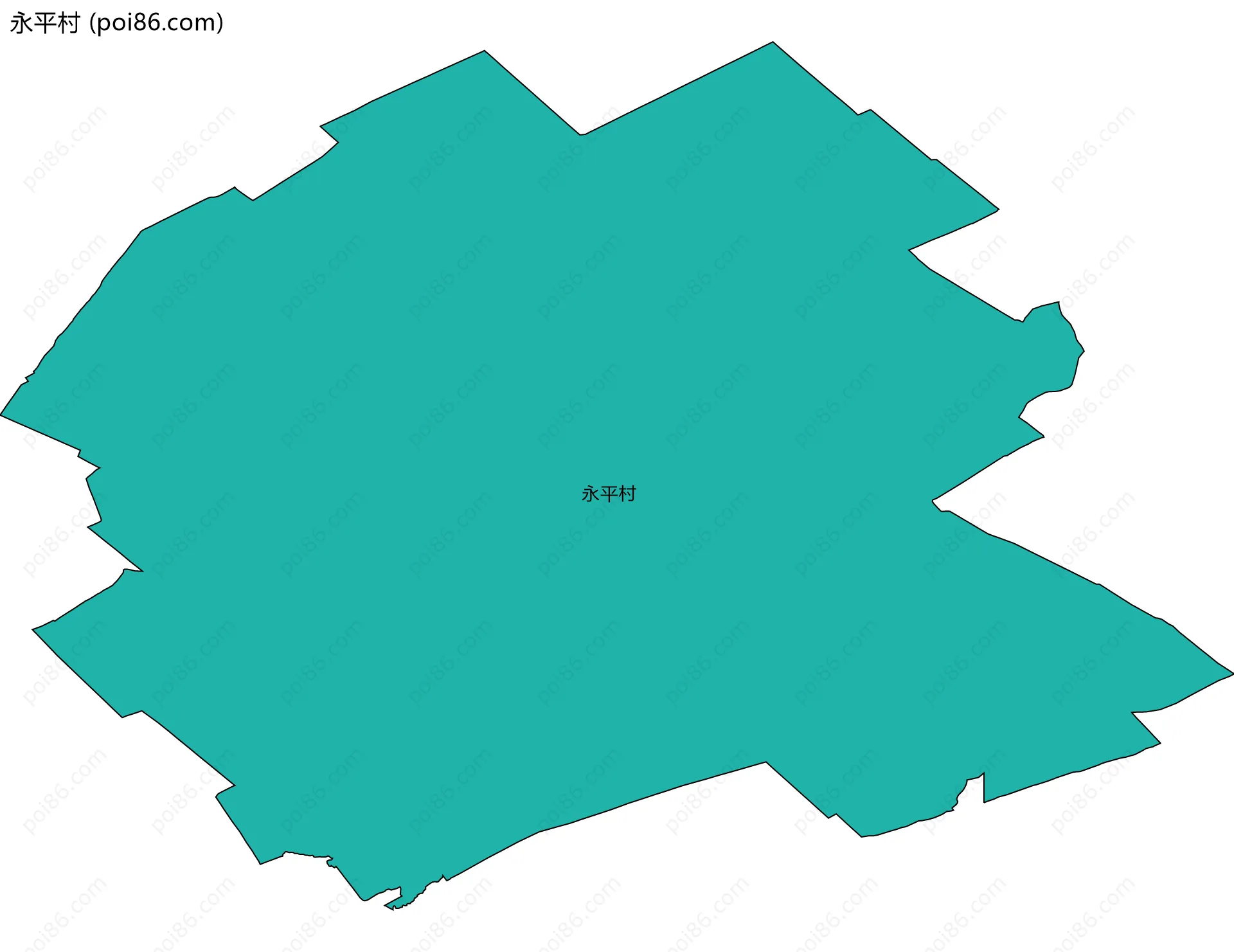 永平村边界地图
