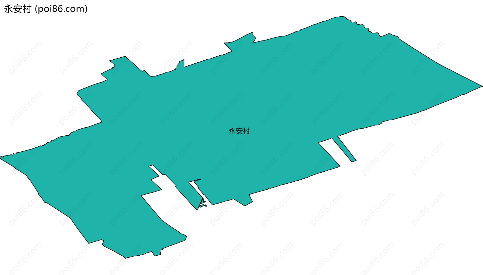 永安村边界地图
