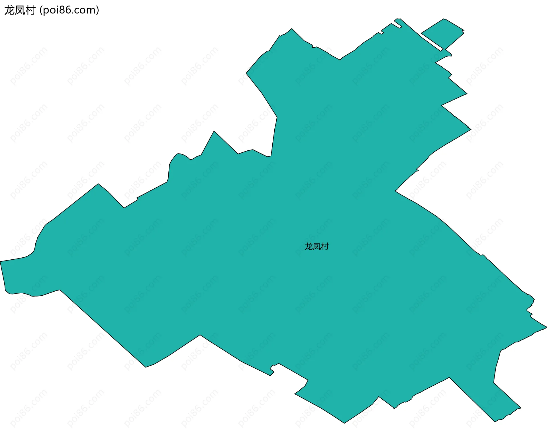 龙凤村边界地图