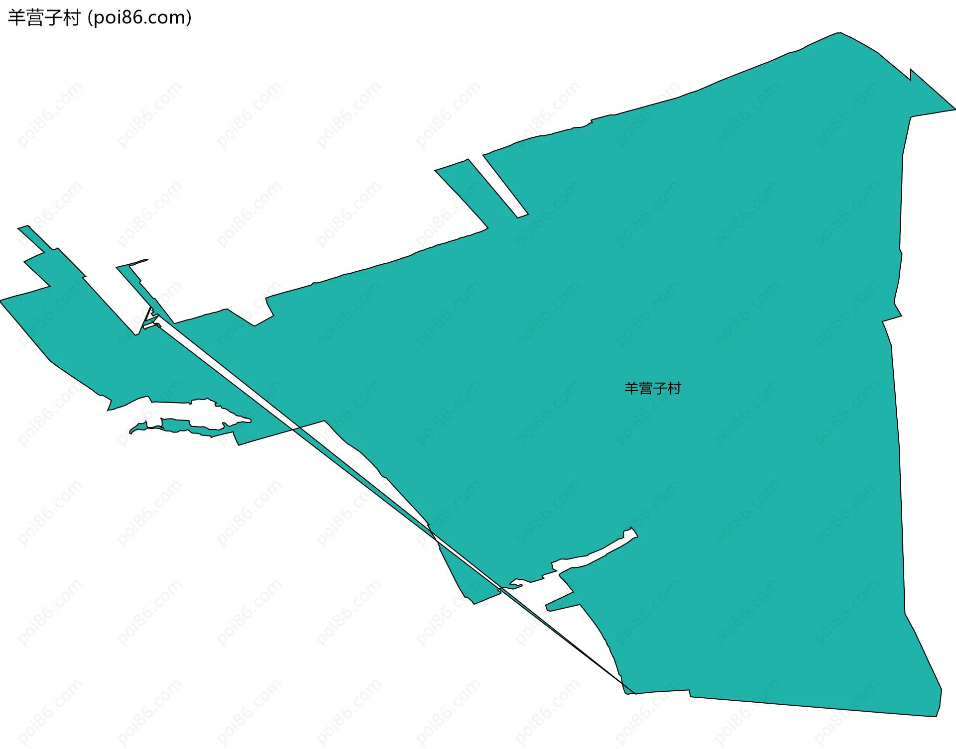 羊营子村边界地图