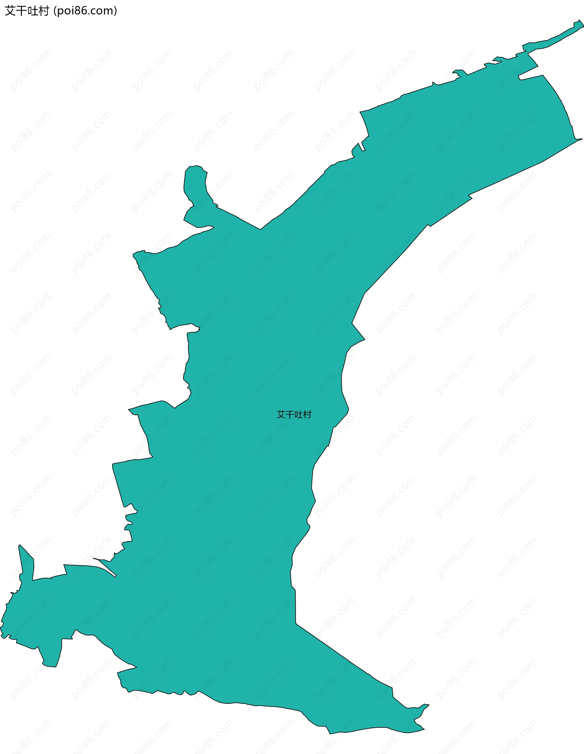 艾干吐村边界地图