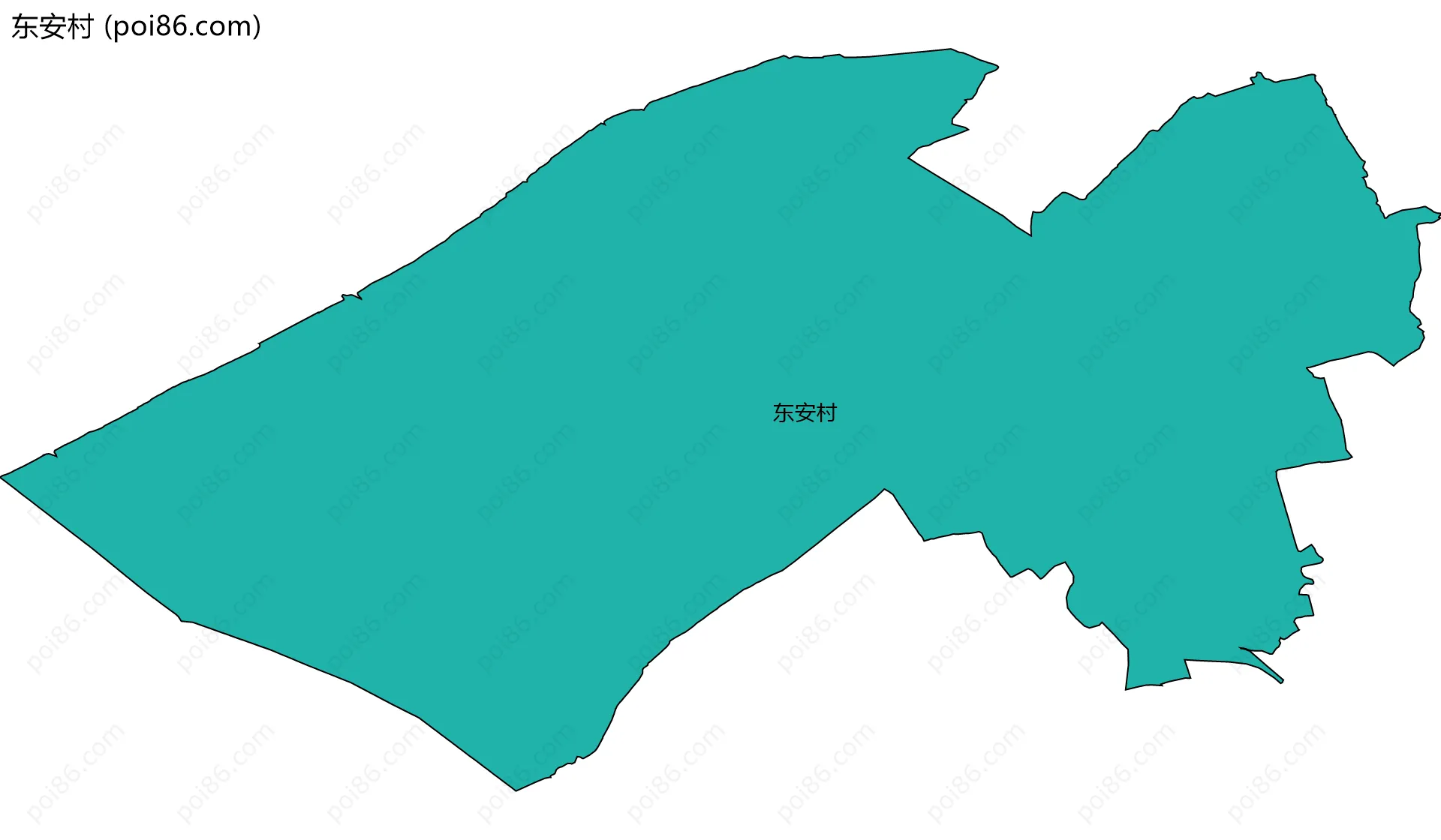 东安村边界地图