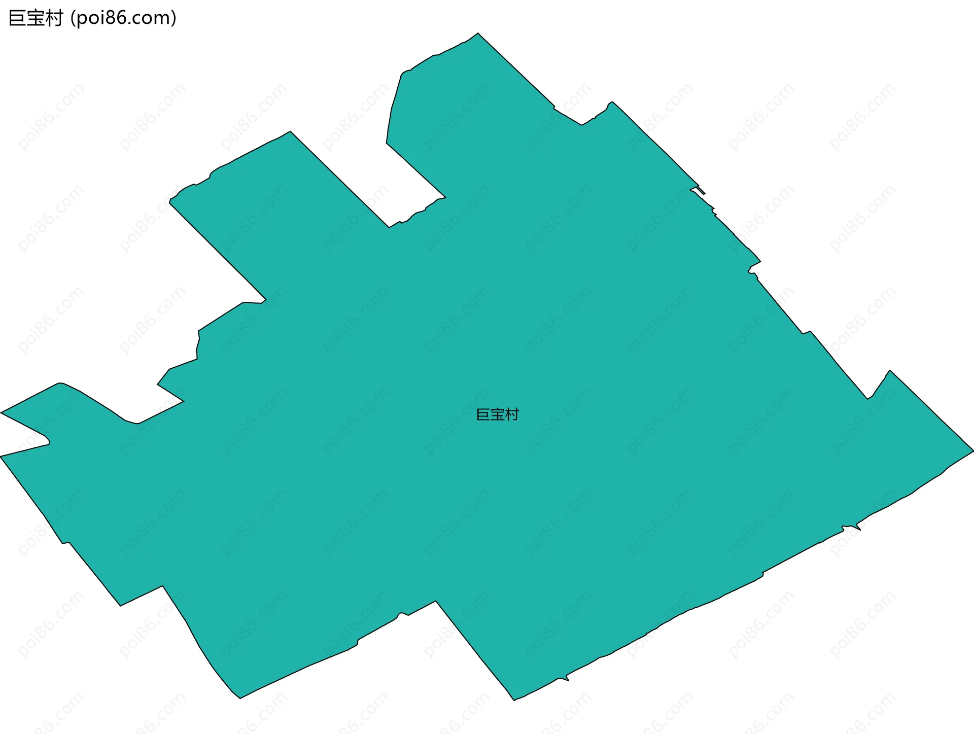 巨宝村边界地图