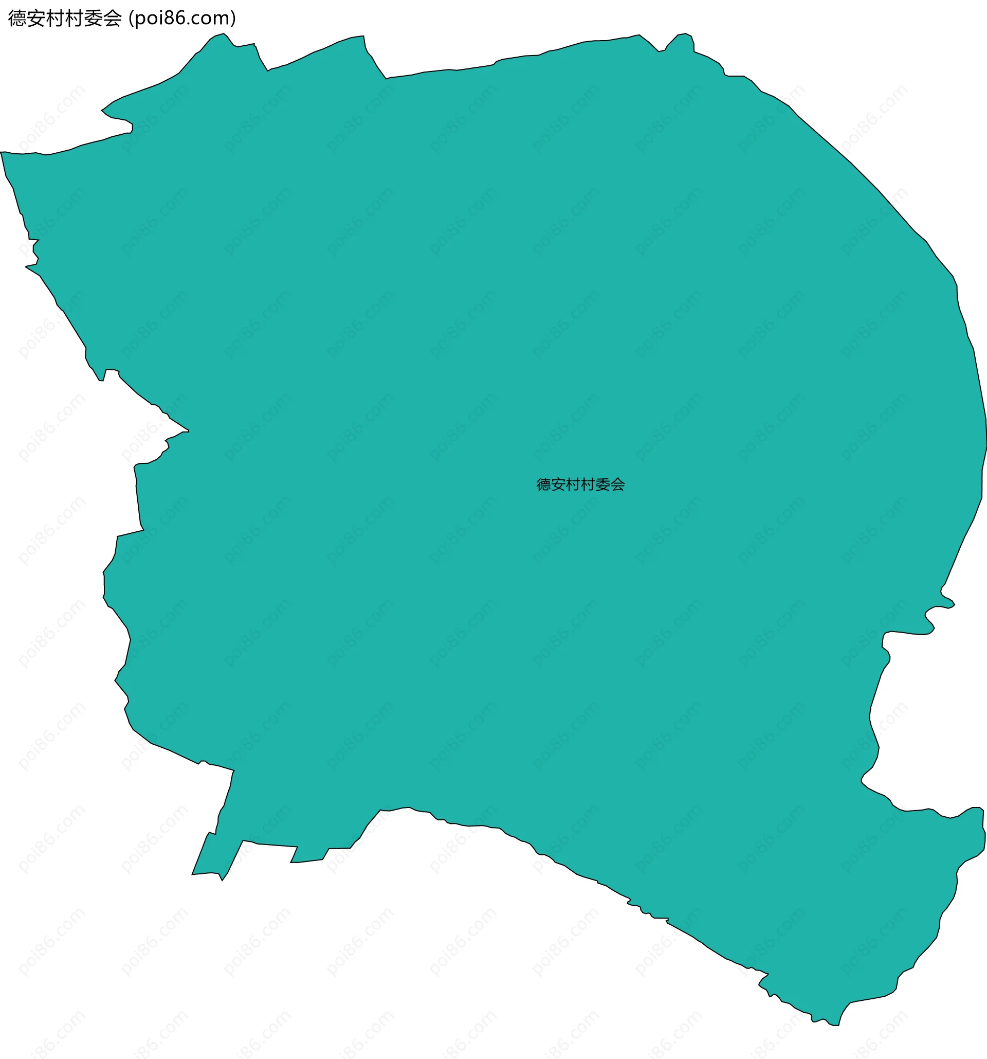 德安村村委会边界地图