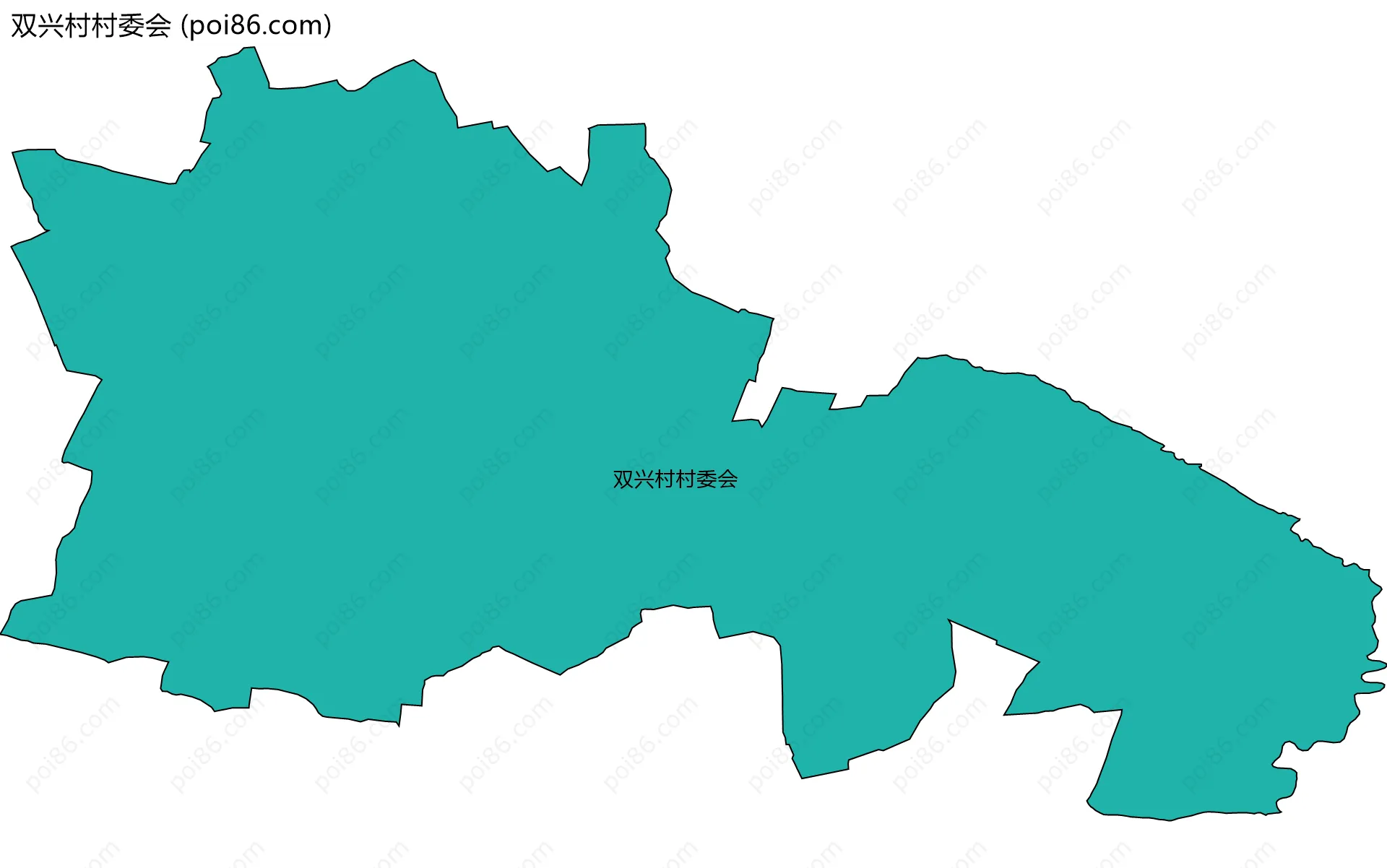 双兴村村委会边界地图