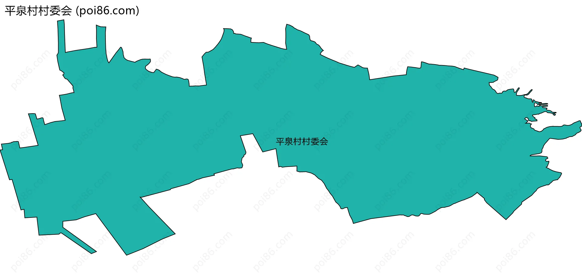 平泉村村委会边界地图
