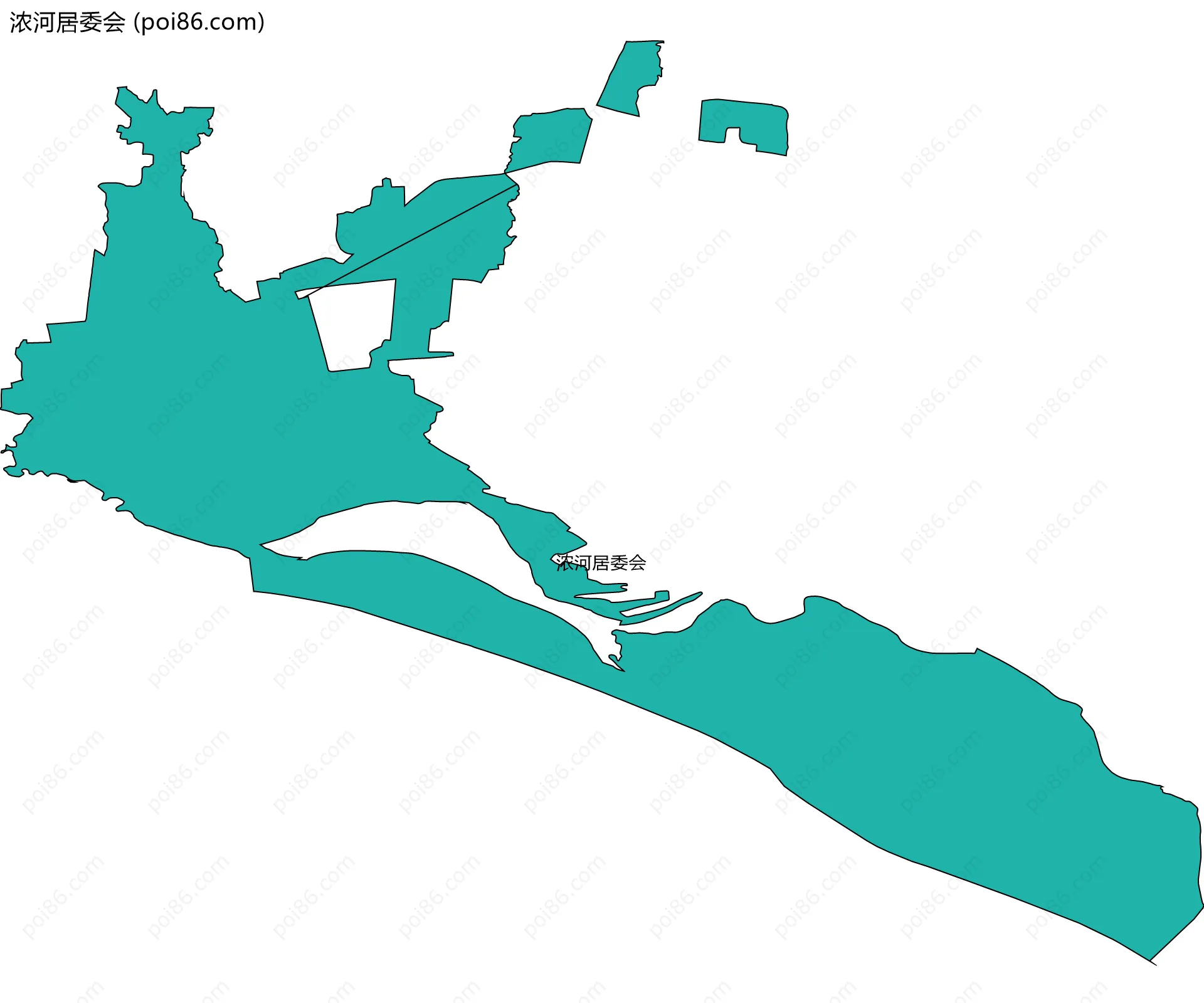 浓河居委会边界地图