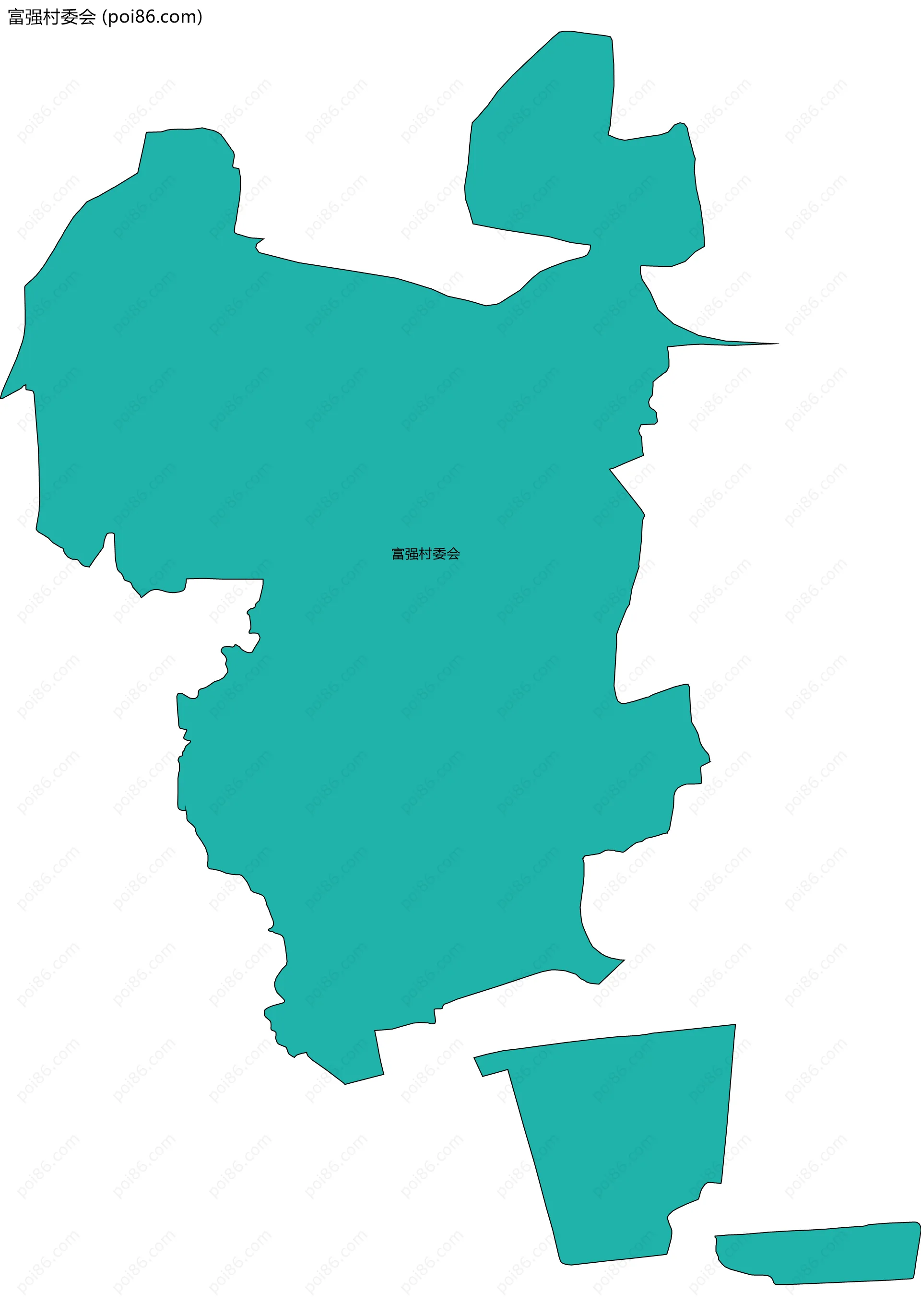 富强村委会边界地图