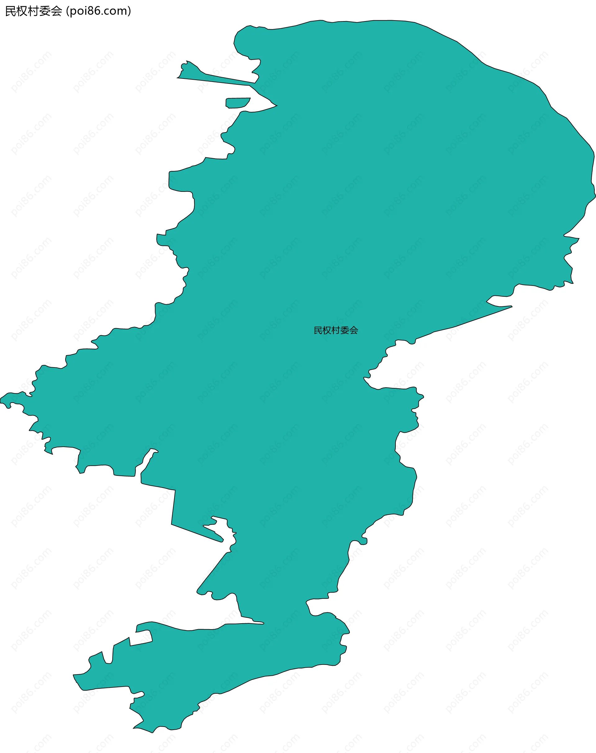 民权村委会边界地图