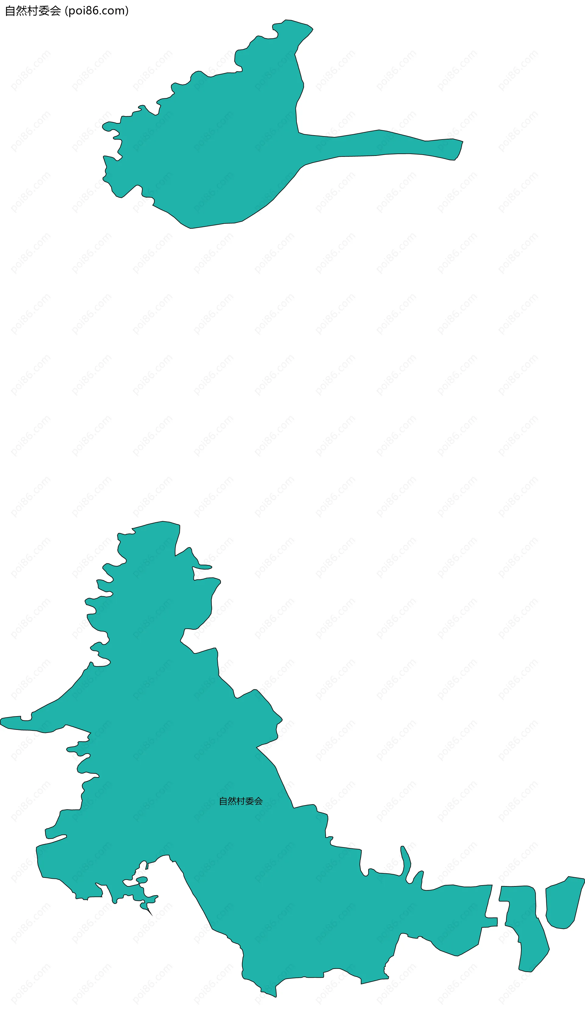 自然村委会边界地图