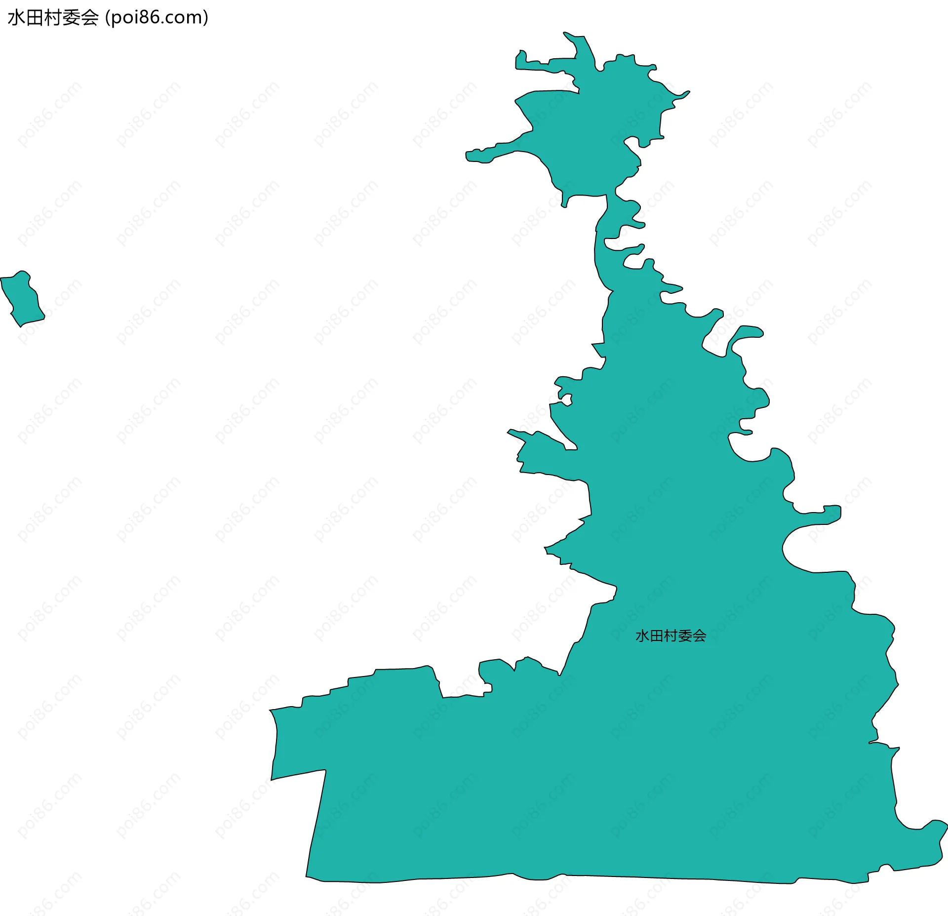 水田村委会边界地图