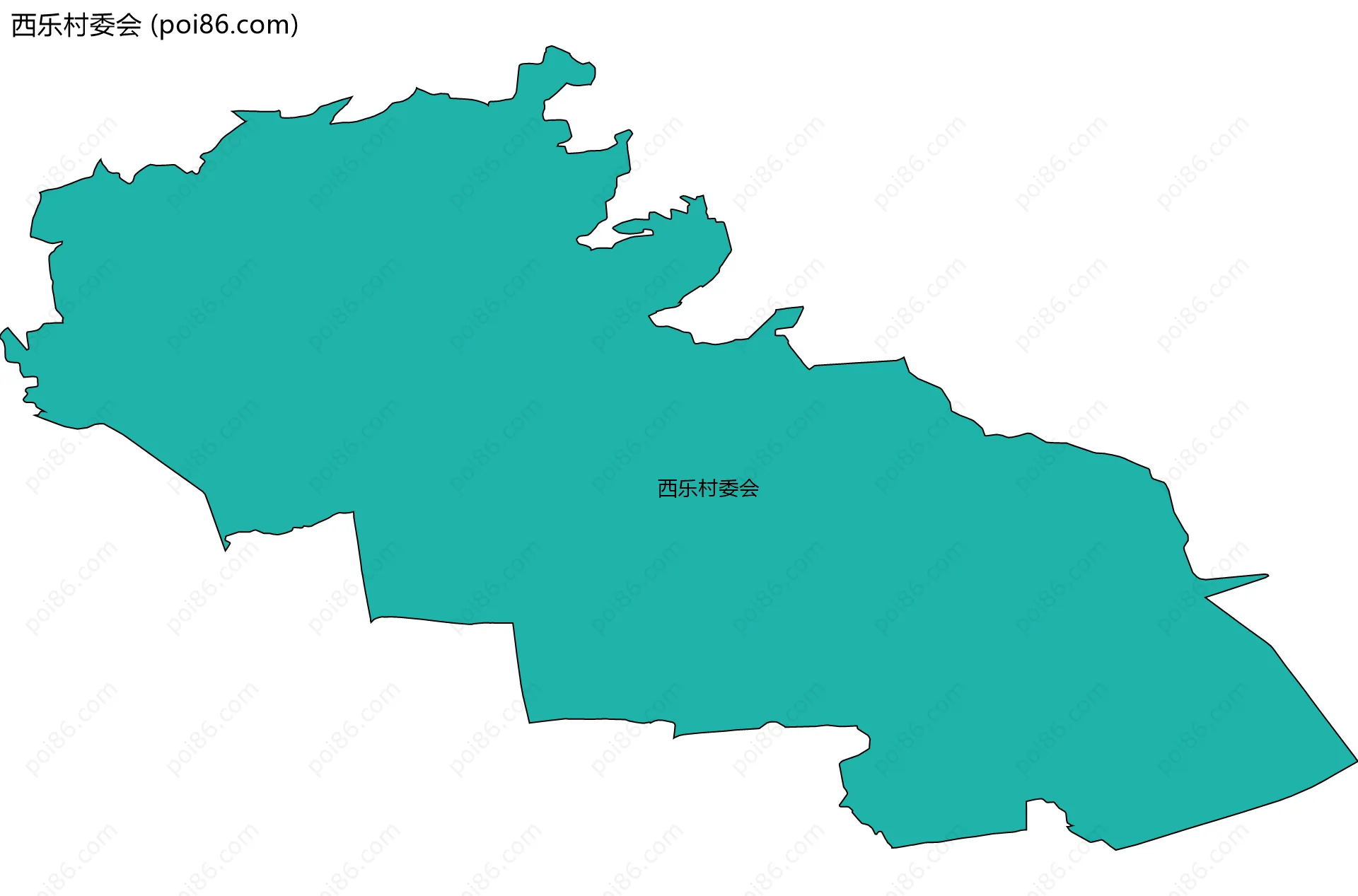 西乐村委会边界地图