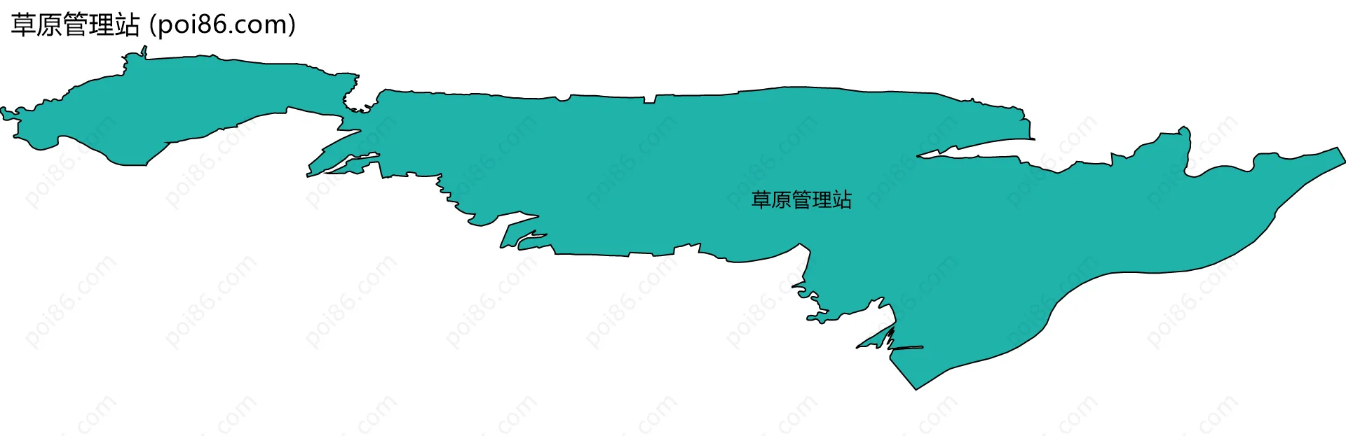 草原管理站边界地图