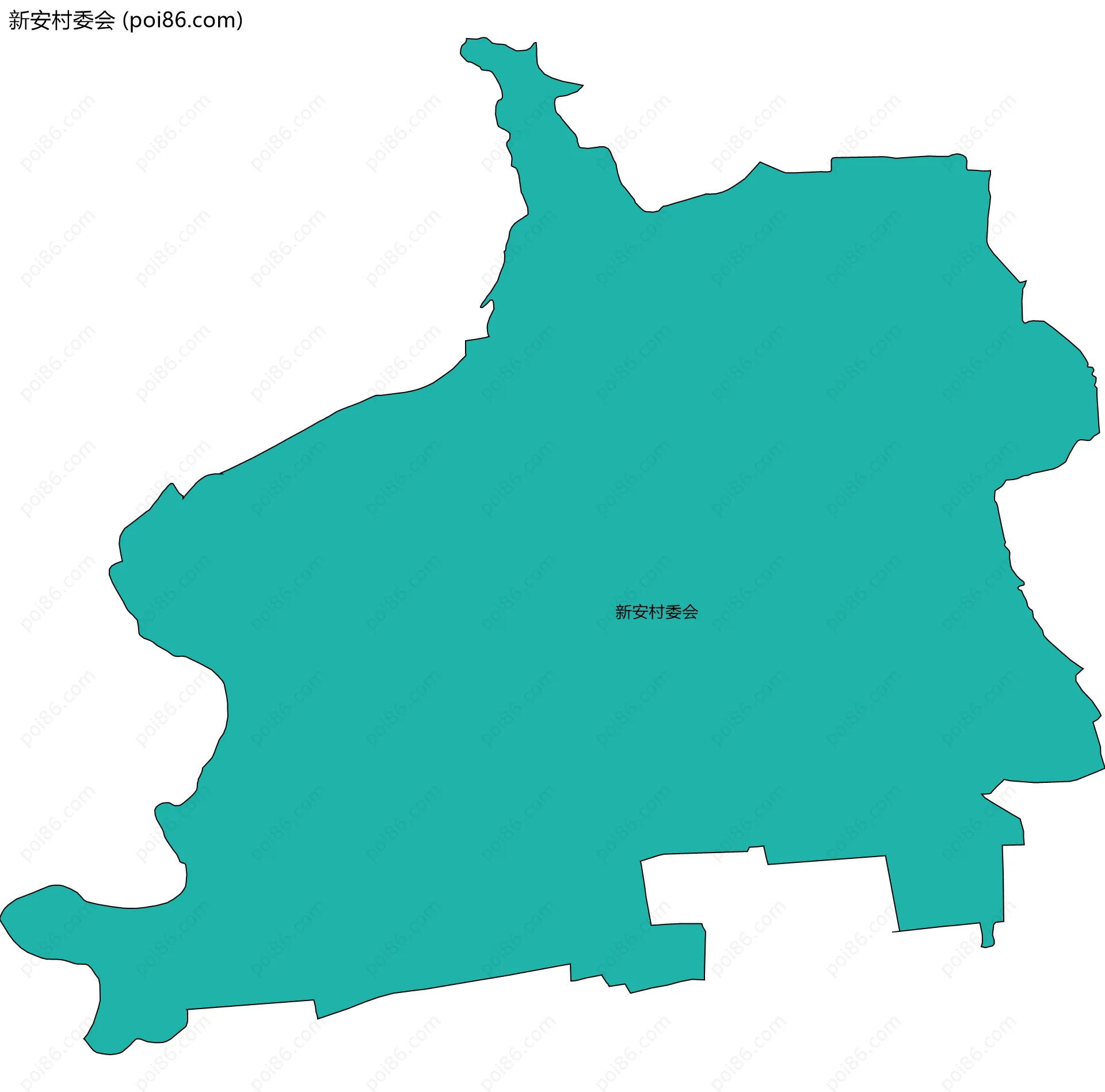 新安村委会边界地图