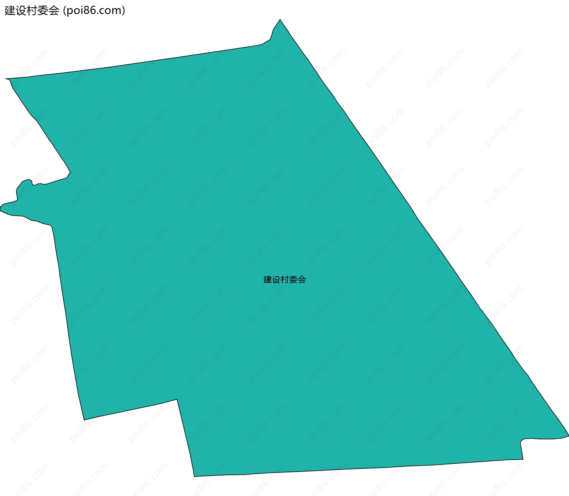 建设村委会边界地图
