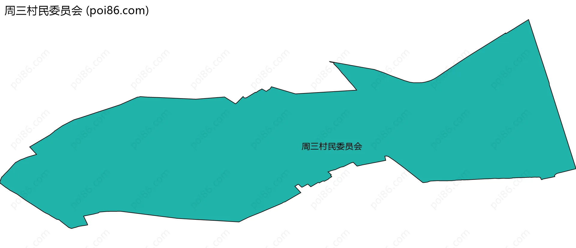 周三村民委员会边界地图