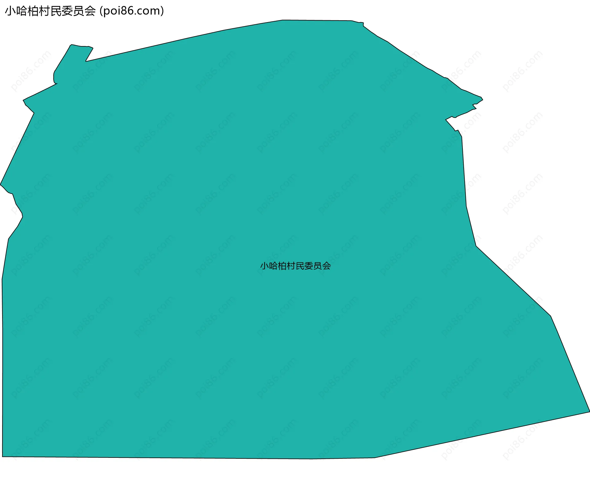 小哈柏村民委员会边界地图
