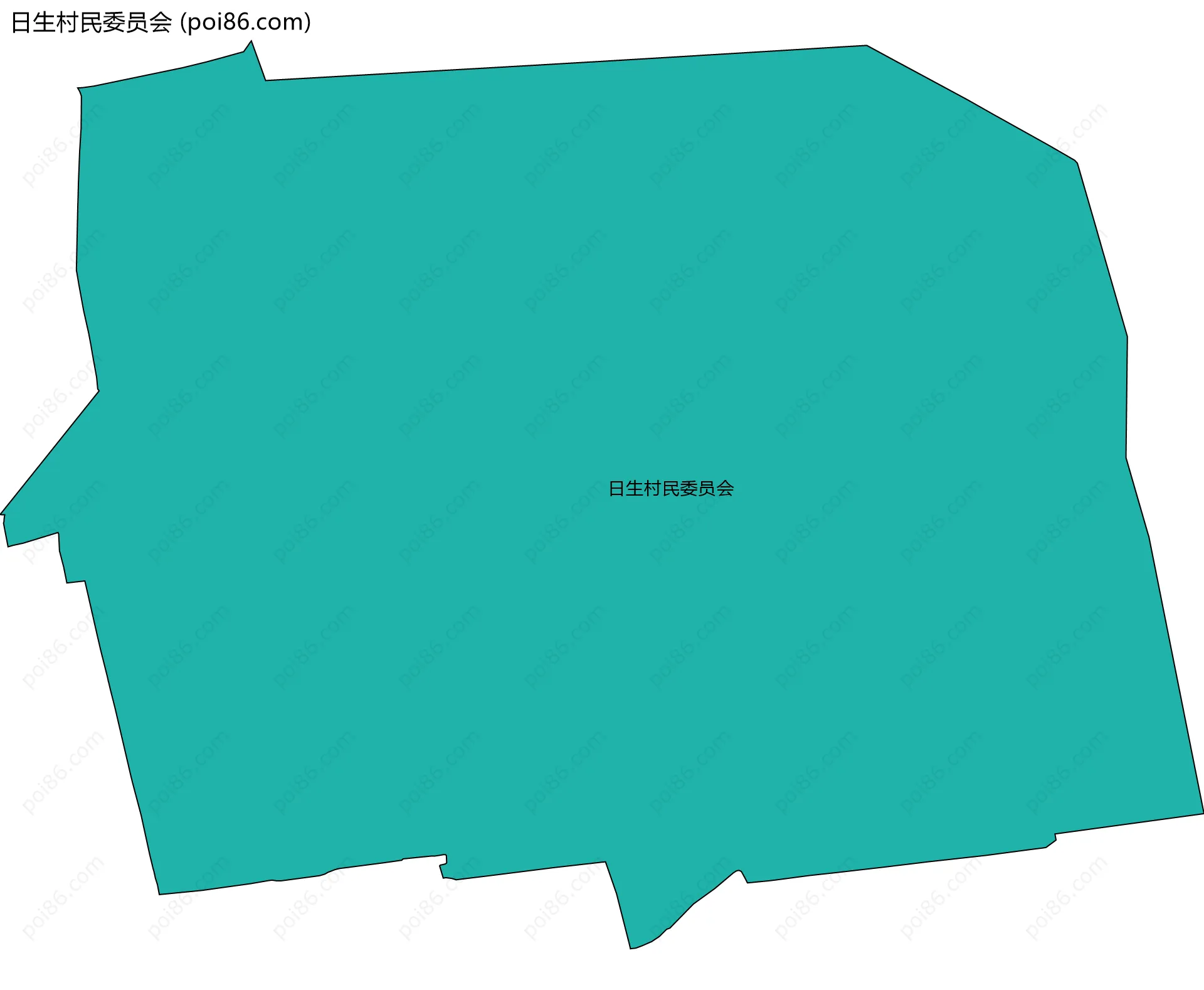 日生村民委员会边界地图