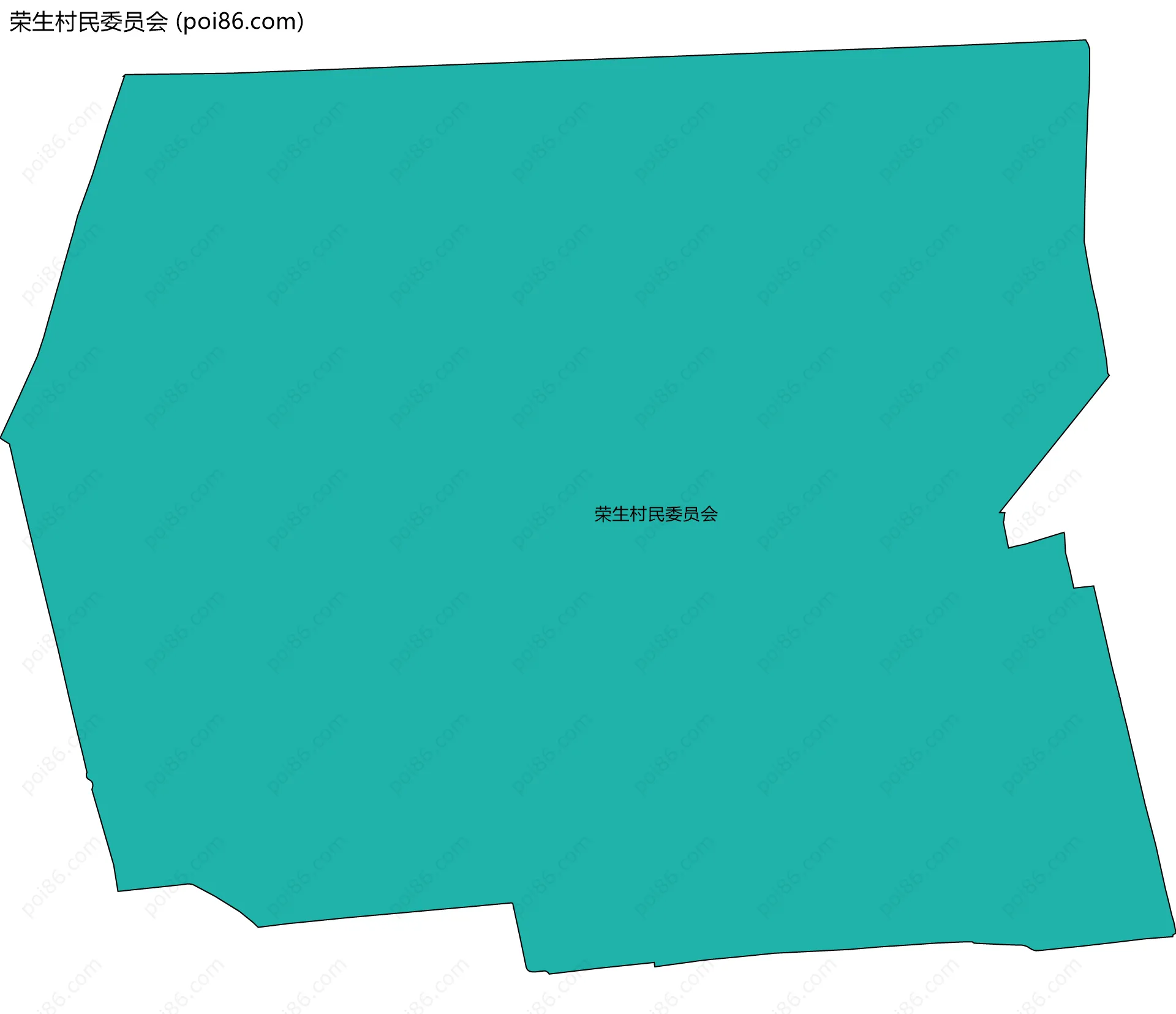 荣生村民委员会边界地图