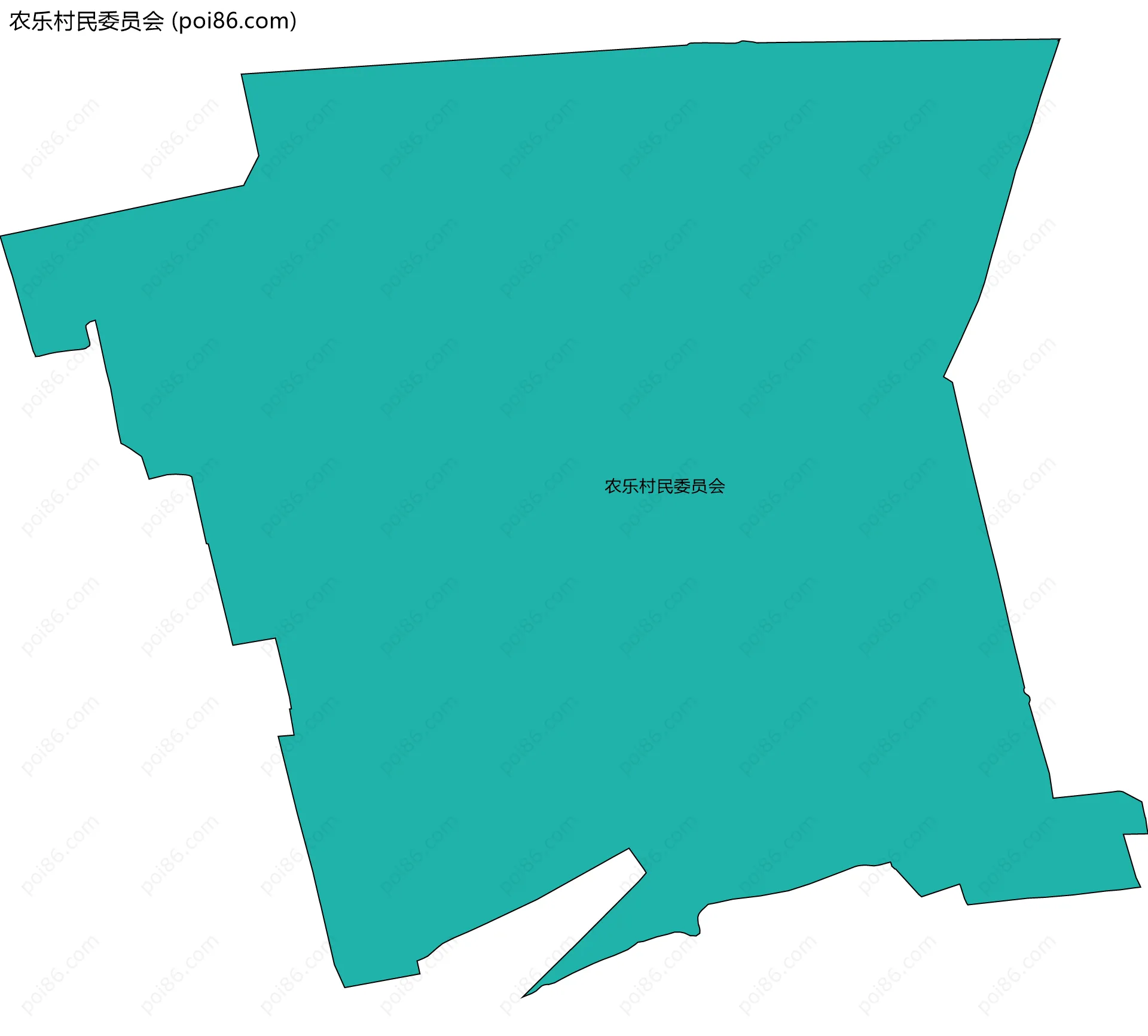 农乐村民委员会边界地图