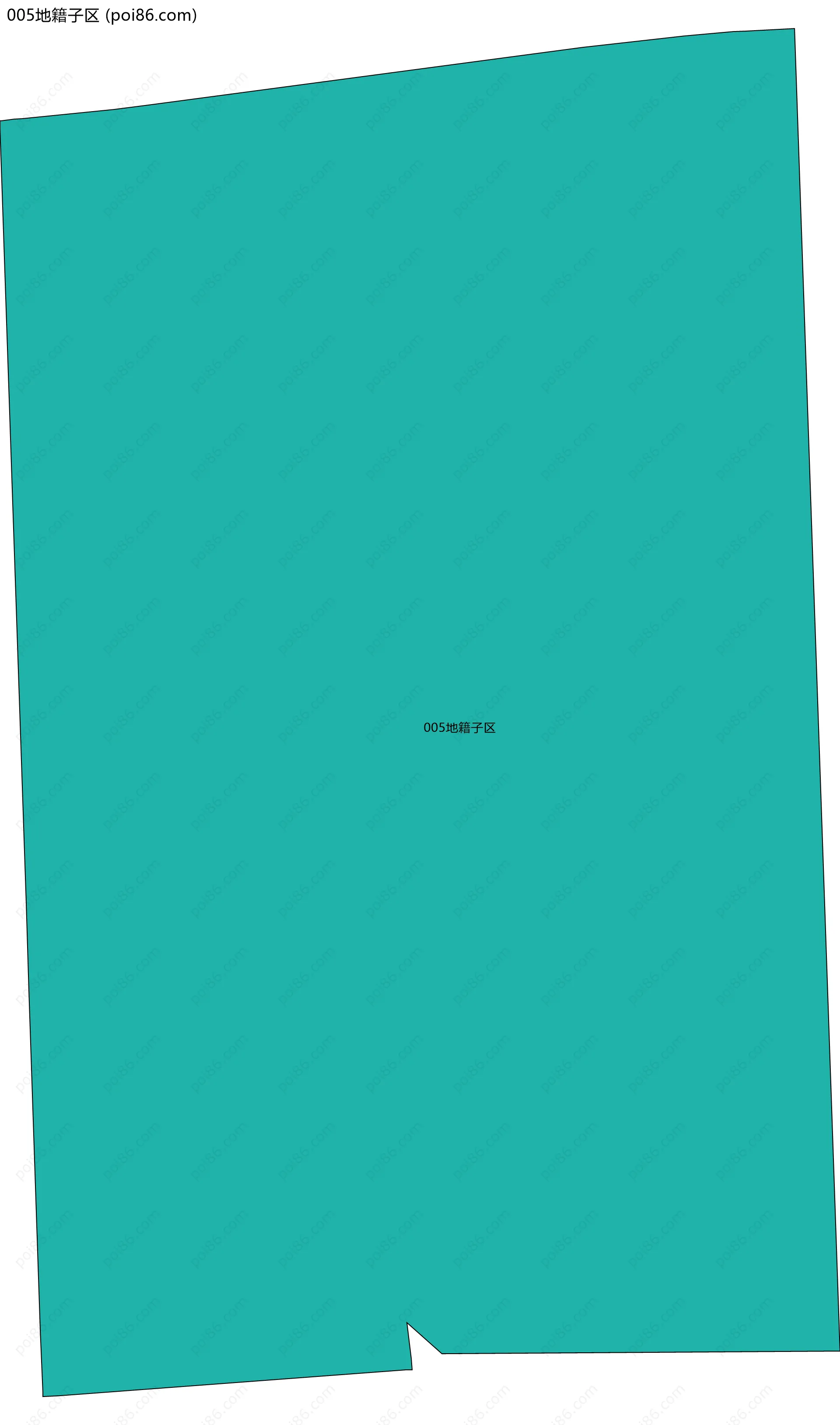 005地籍子区边界地图