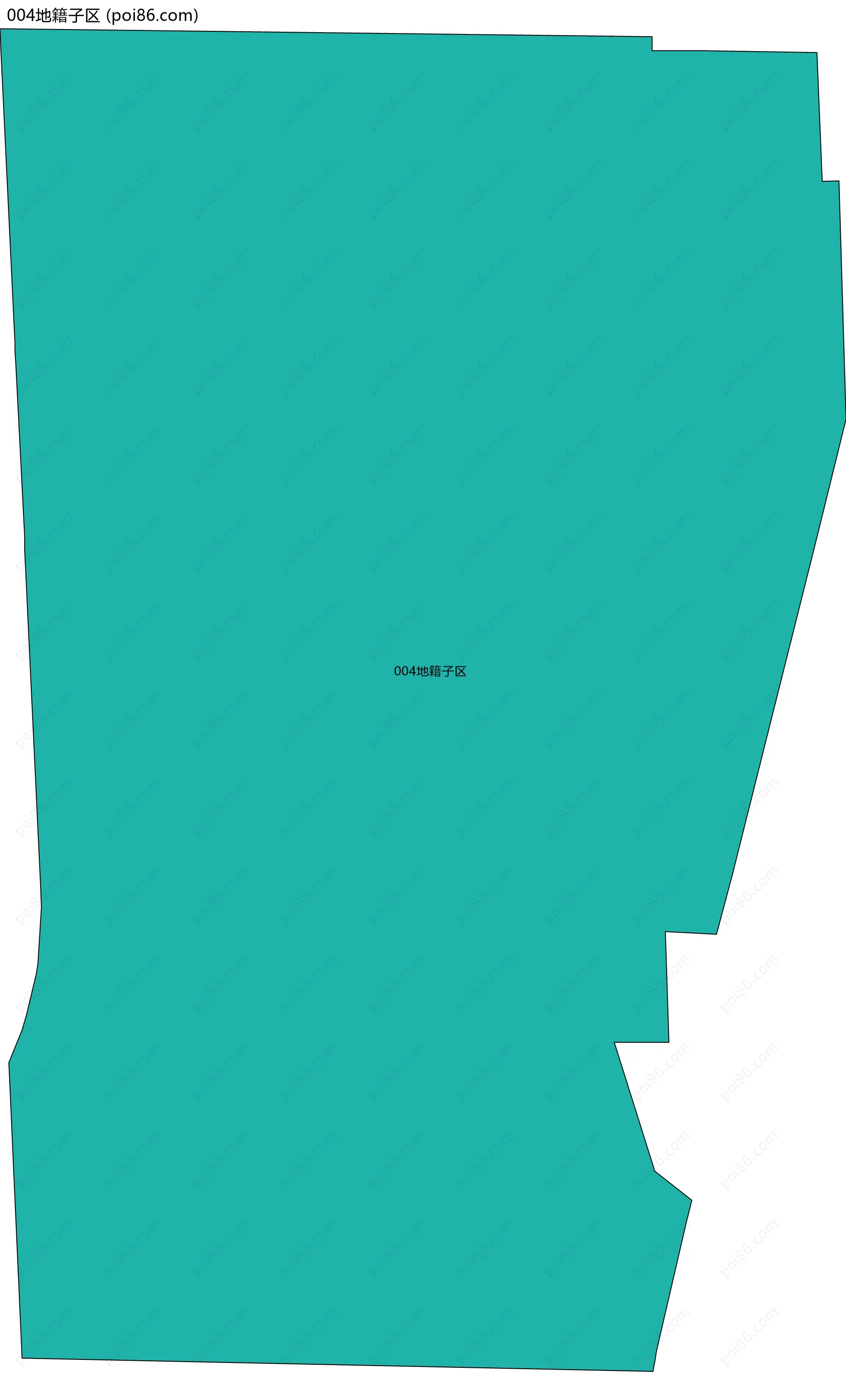 004地籍子区边界地图