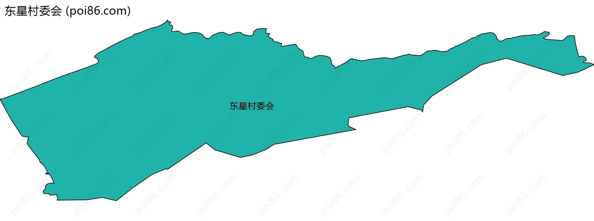 东星村委会边界地图