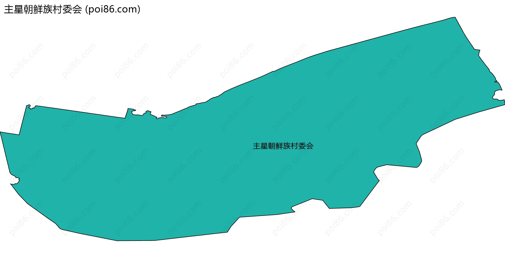 主星朝鲜族村委会边界地图