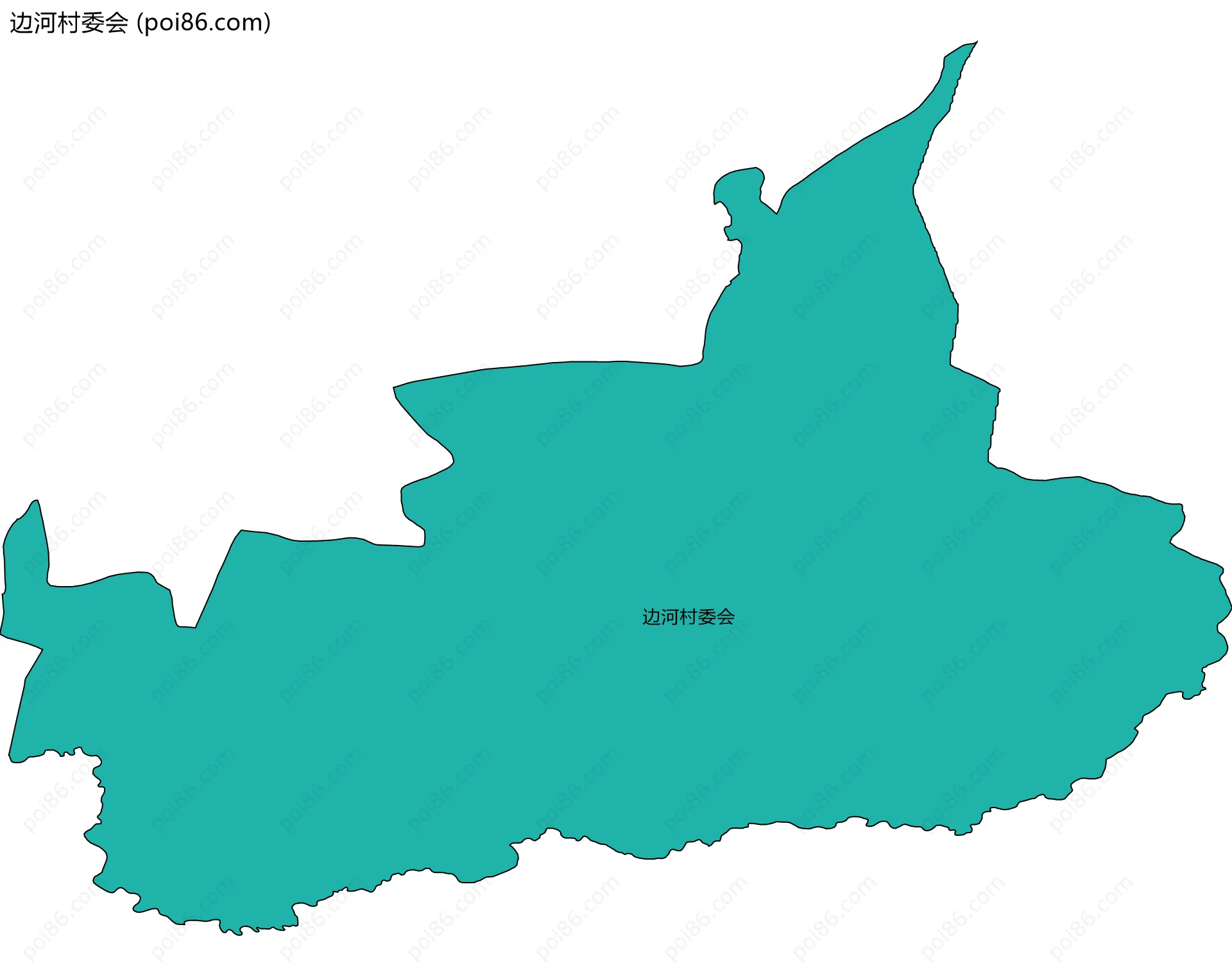 边河村委会边界地图