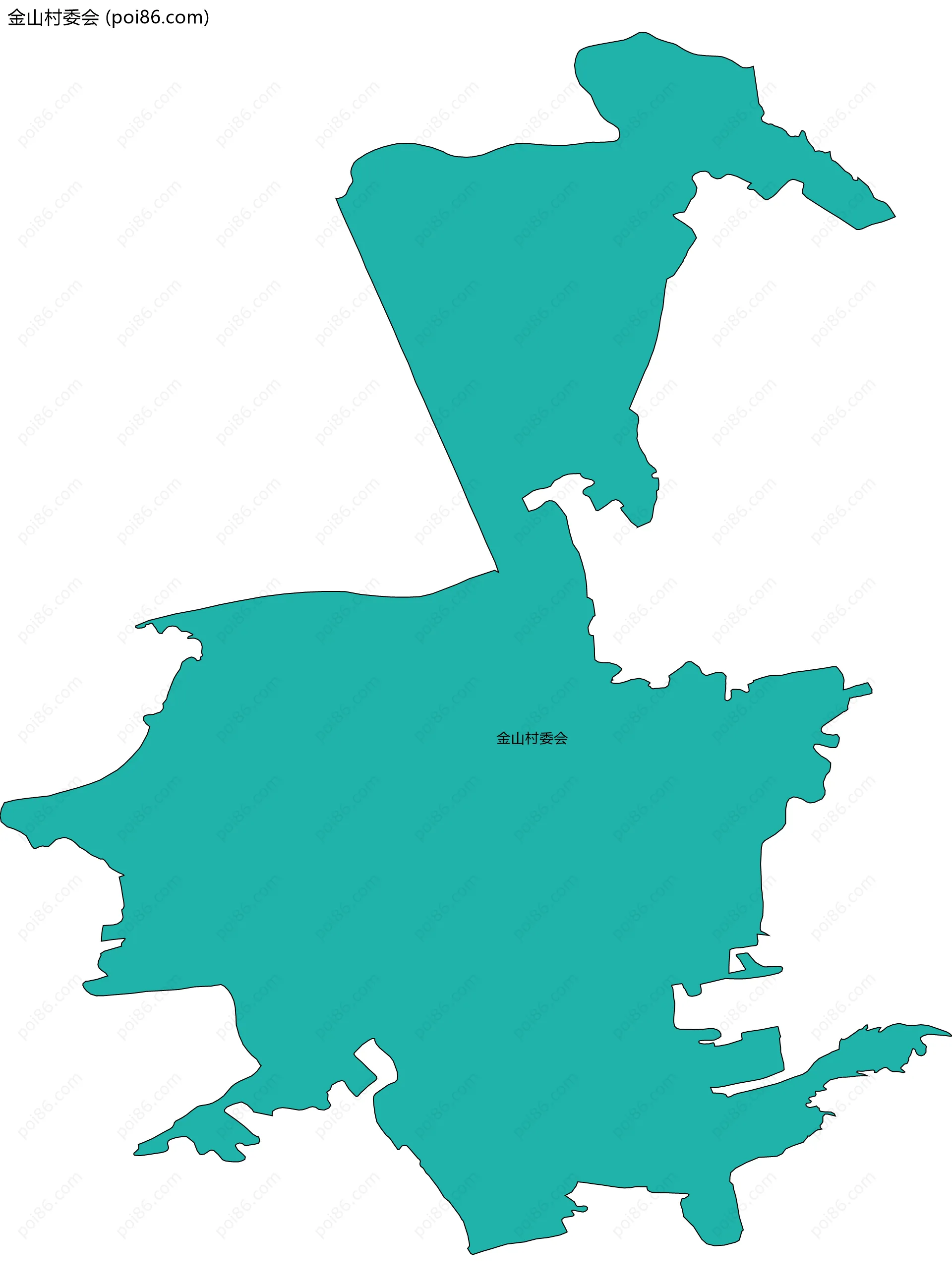 金山村委会边界地图