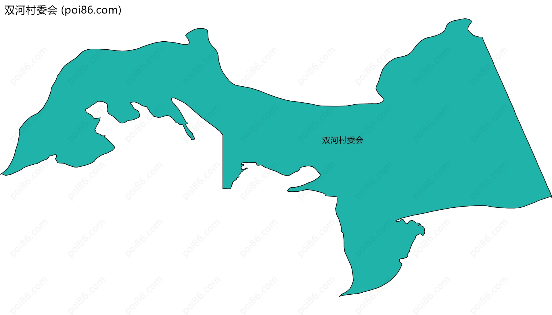 双河村委会边界地图