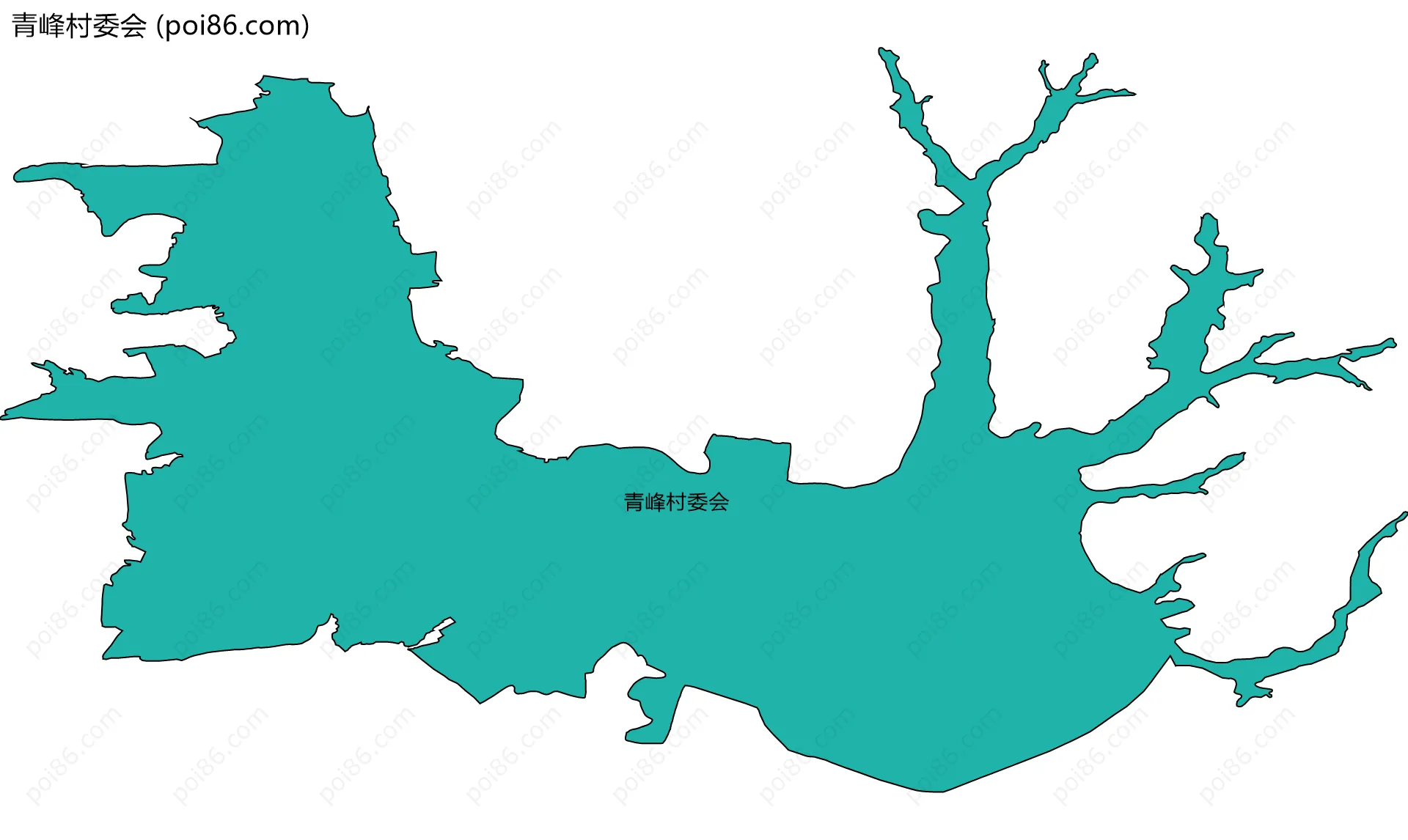 青峰村委会边界地图