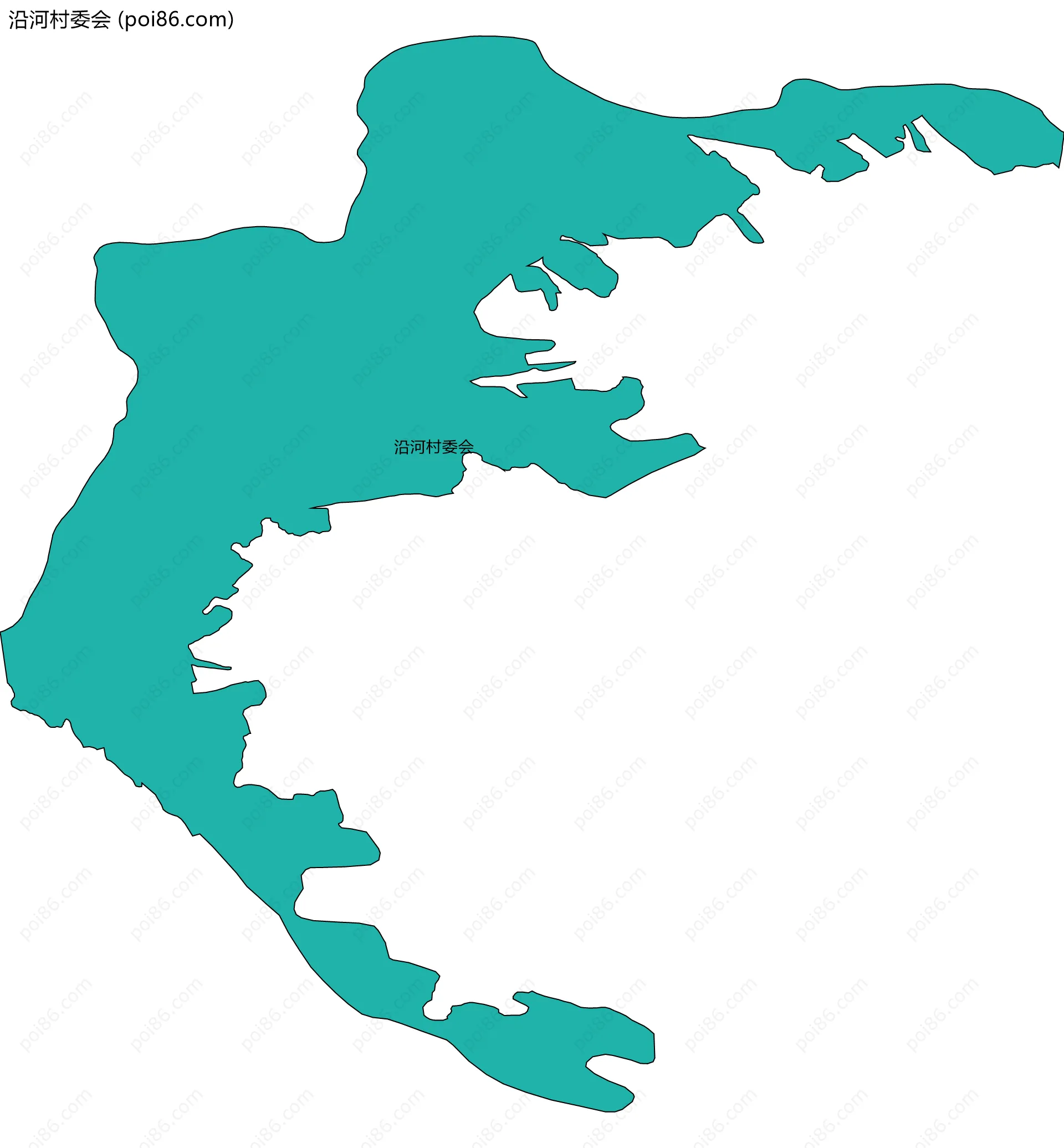 沿河村委会边界地图