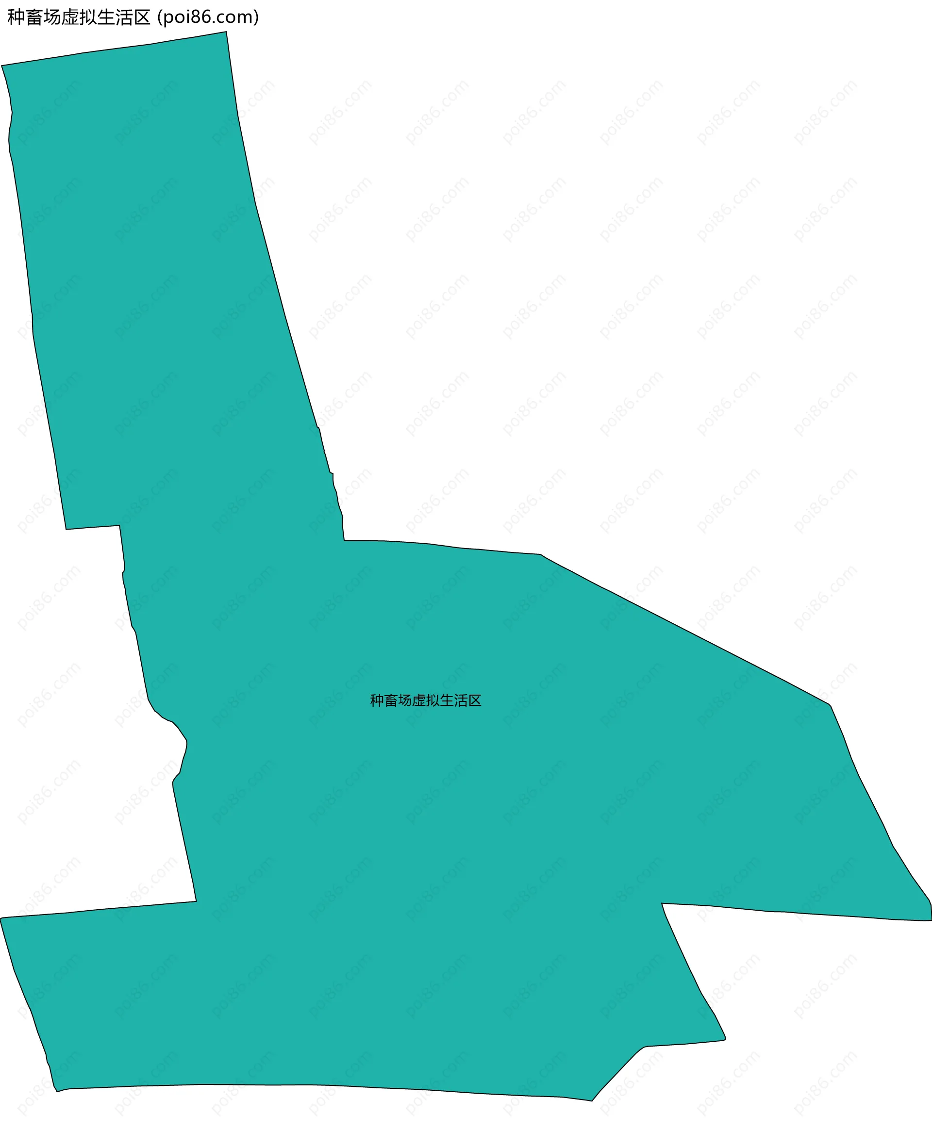 种畜场虚拟生活区边界地图